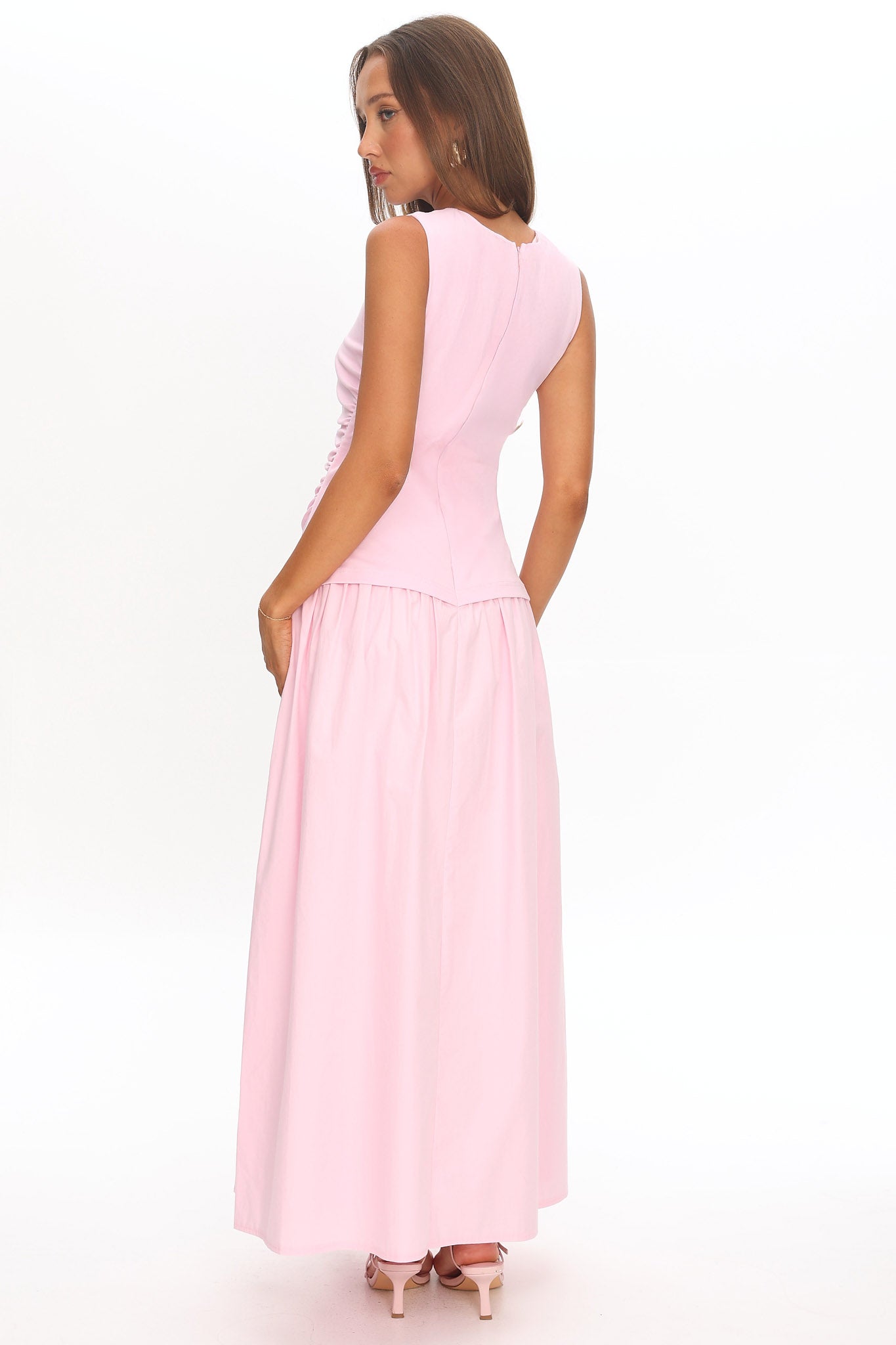 Keeeva Boatneck Maxi Dress Pink by Selfie Leslie Australia