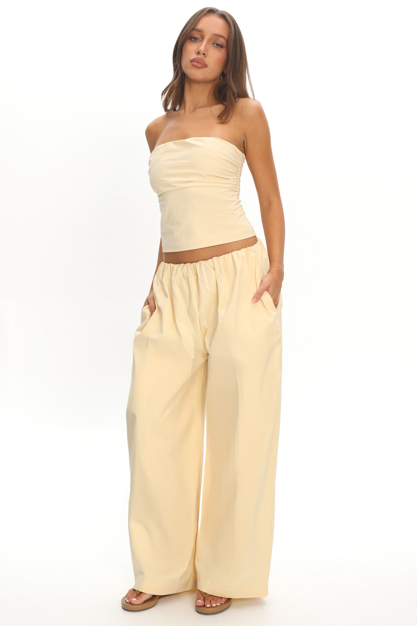 LIONESS Tidekiss Pant Lemontini by Selfie Leslie Australia