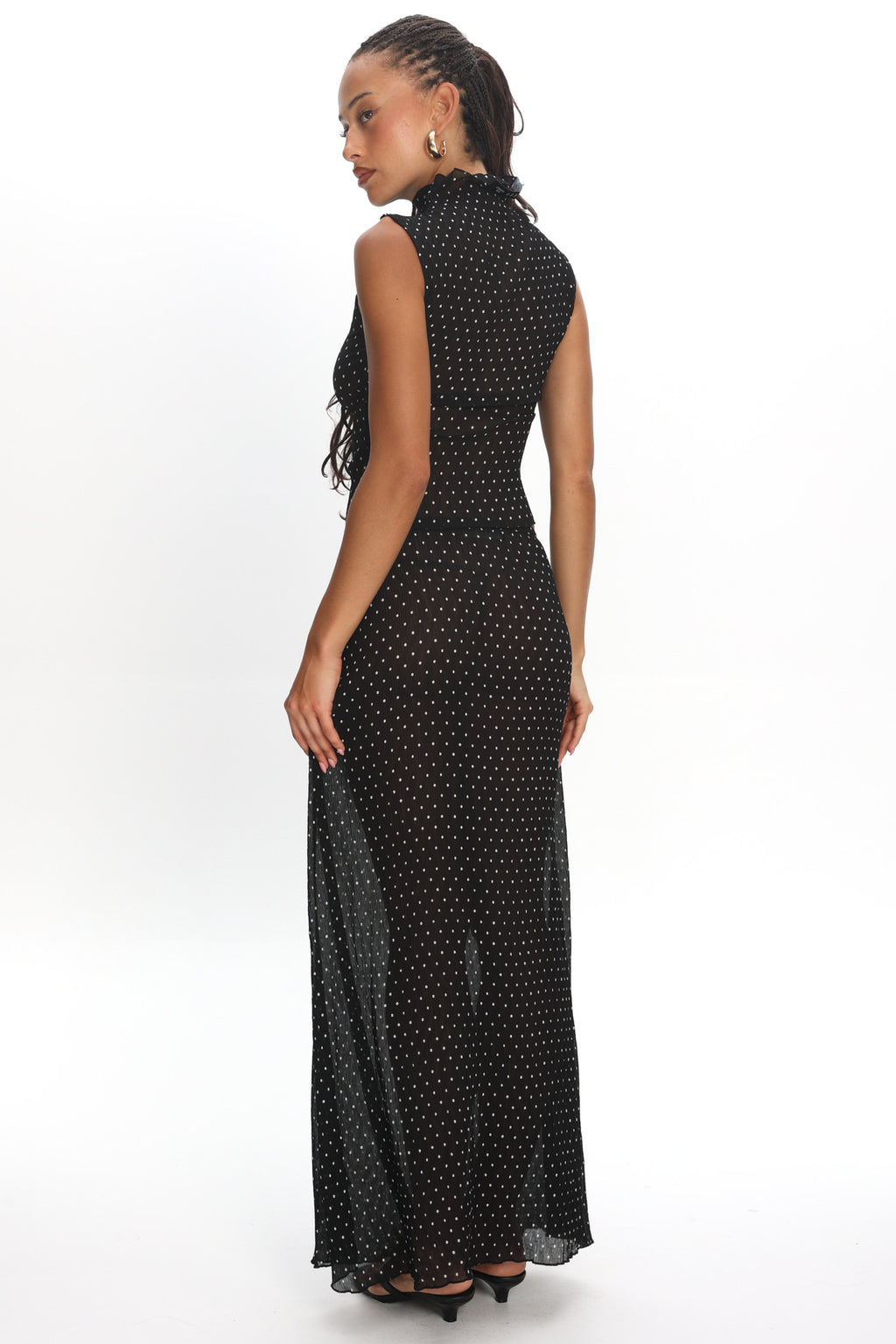 LIONESS Ford Maxi Skirt Onyx Polka by Selfie Leslie Australia