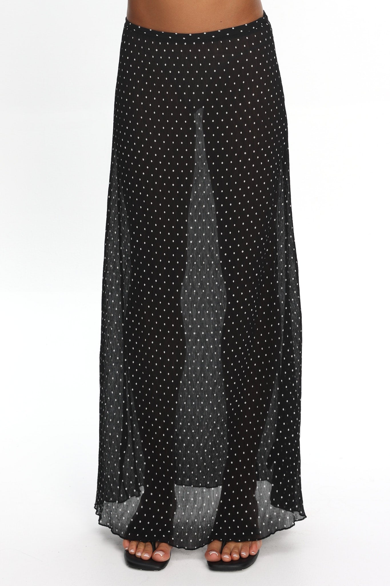 LIONESS Ford Maxi Skirt Onyx Polka by Selfie Leslie Australia