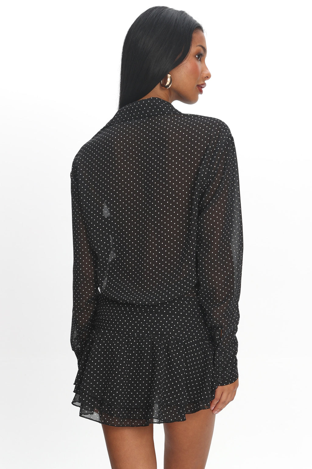 LIONESS Girls Girls Girls Mini Dress Onyx Polka by Selfie Leslie Australia