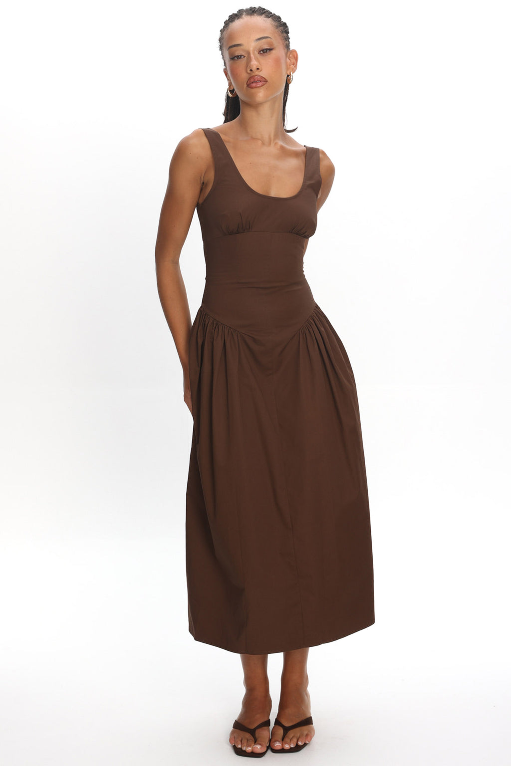 LIONESS Luna Rosa Maxi Dress Chocolate by Selfie Leslie Australia