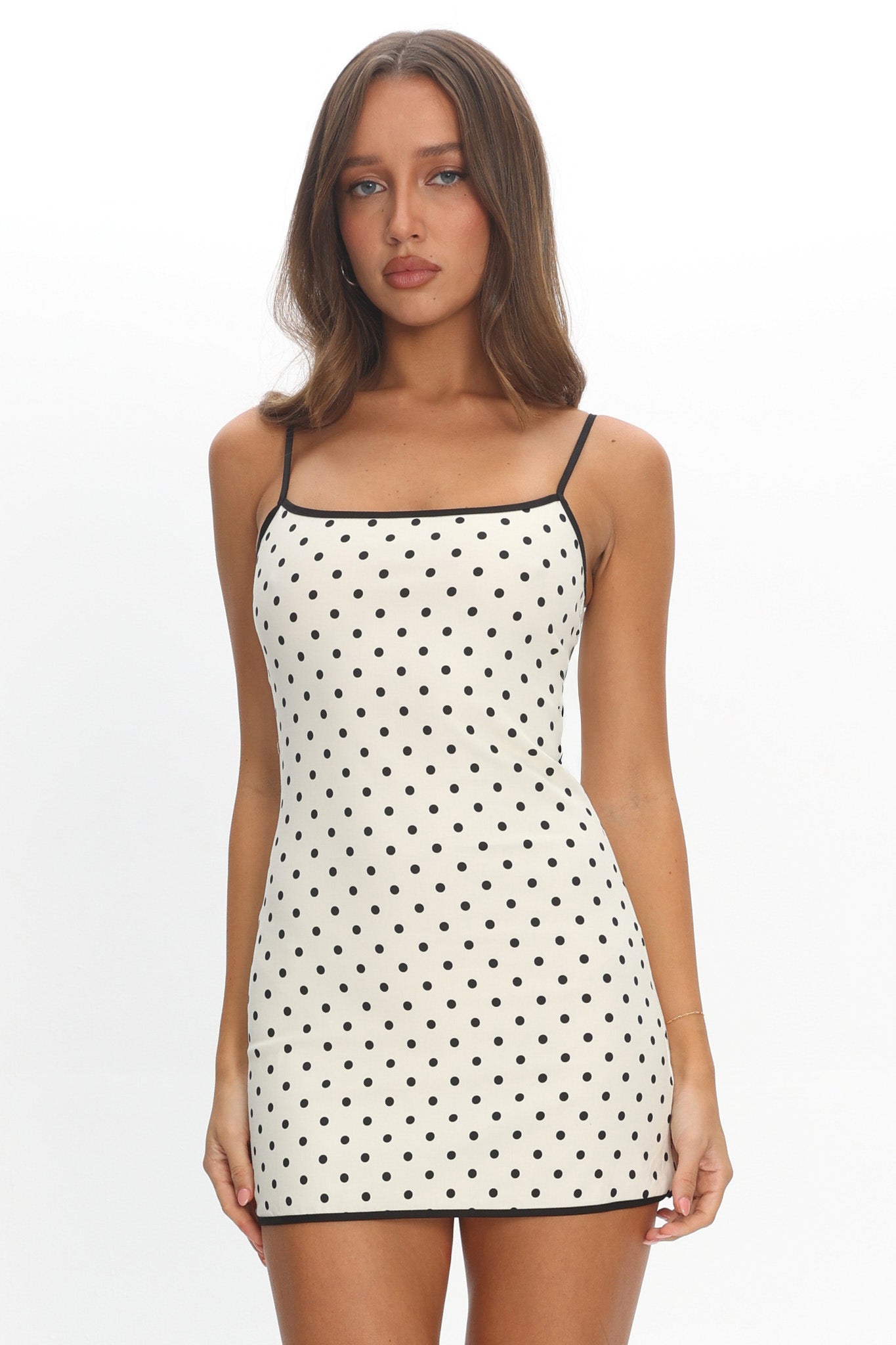 LIONESS Voyage Mini Dress Moonlight Polka by Selfie Leslie Australia