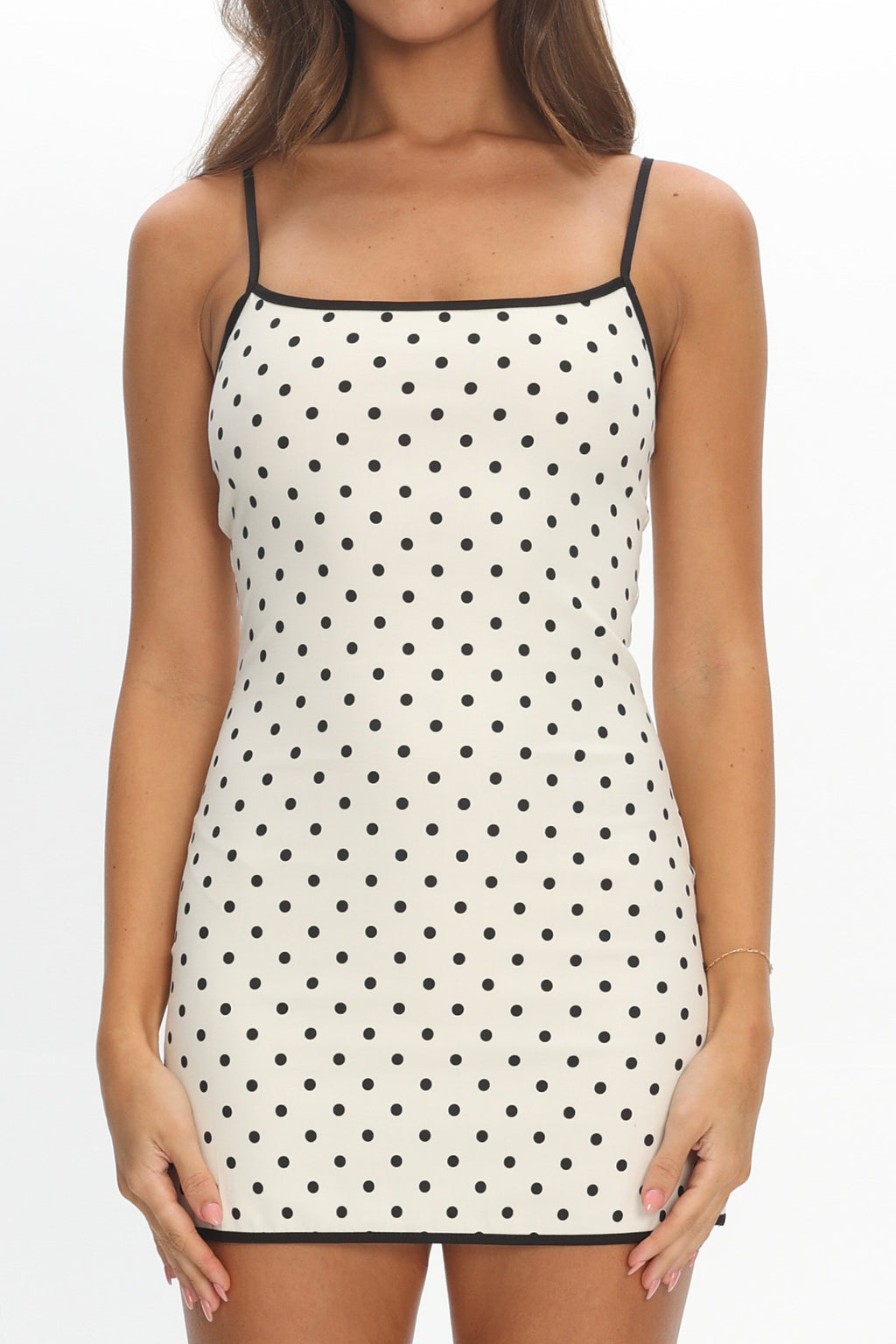 LIONESS Voyage Mini Dress Moonlight Polka by Selfie Leslie Australia