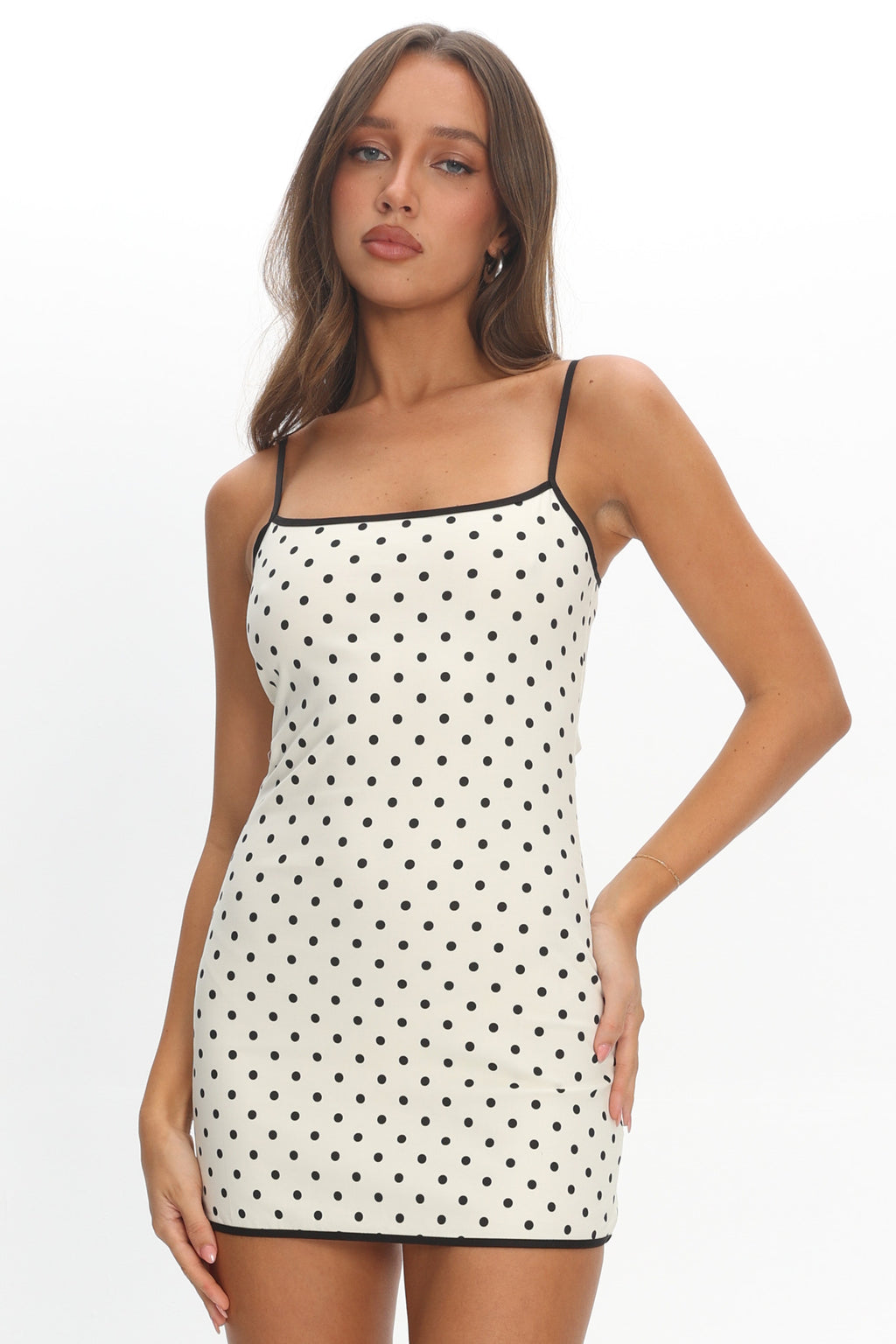 LIONESS Voyage Mini Dress Moonlight Polka by Selfie Leslie Australia