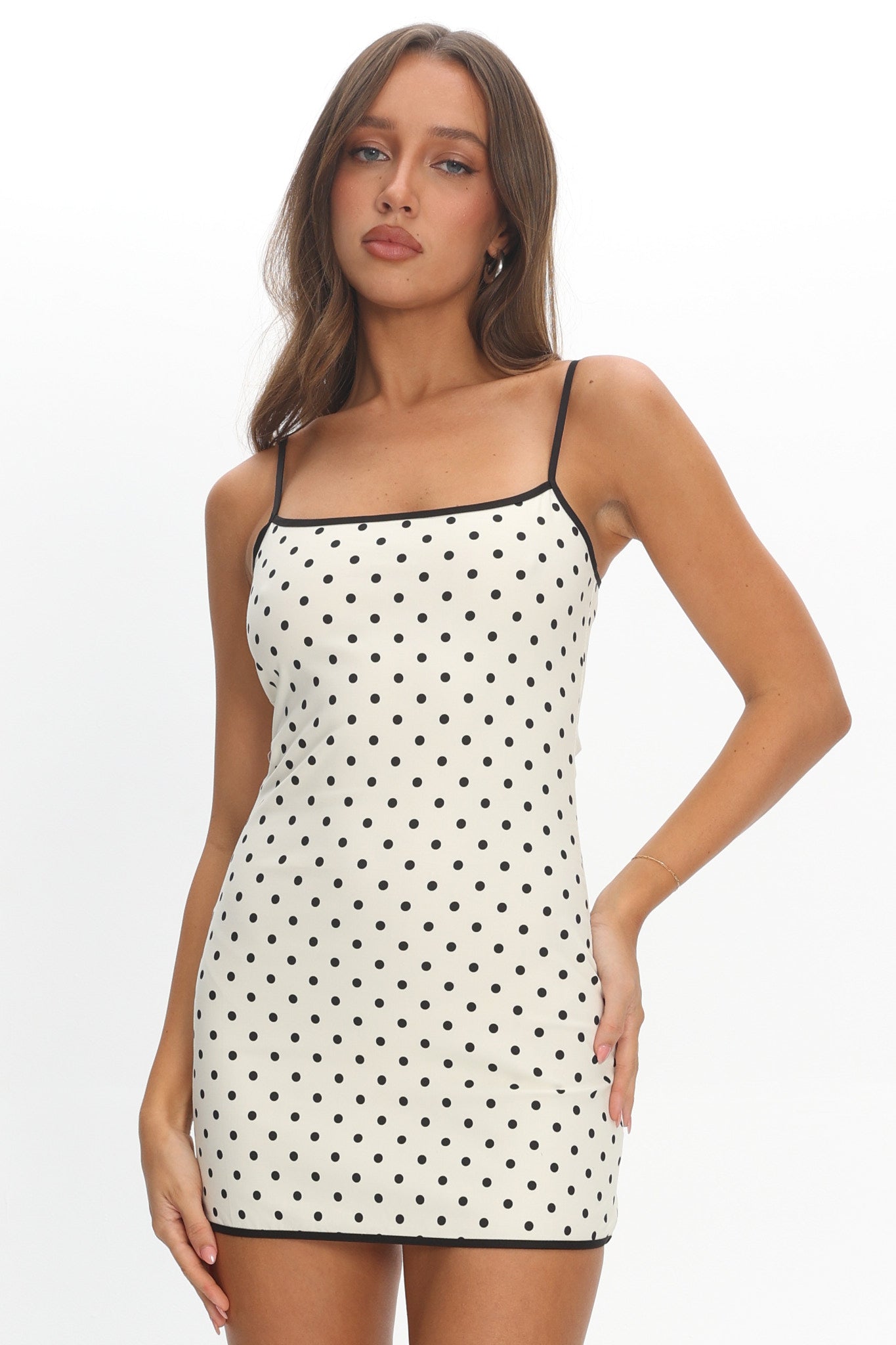 LIONESS Voyage Mini Dress Moonlight Polka by Selfie Leslie Australia