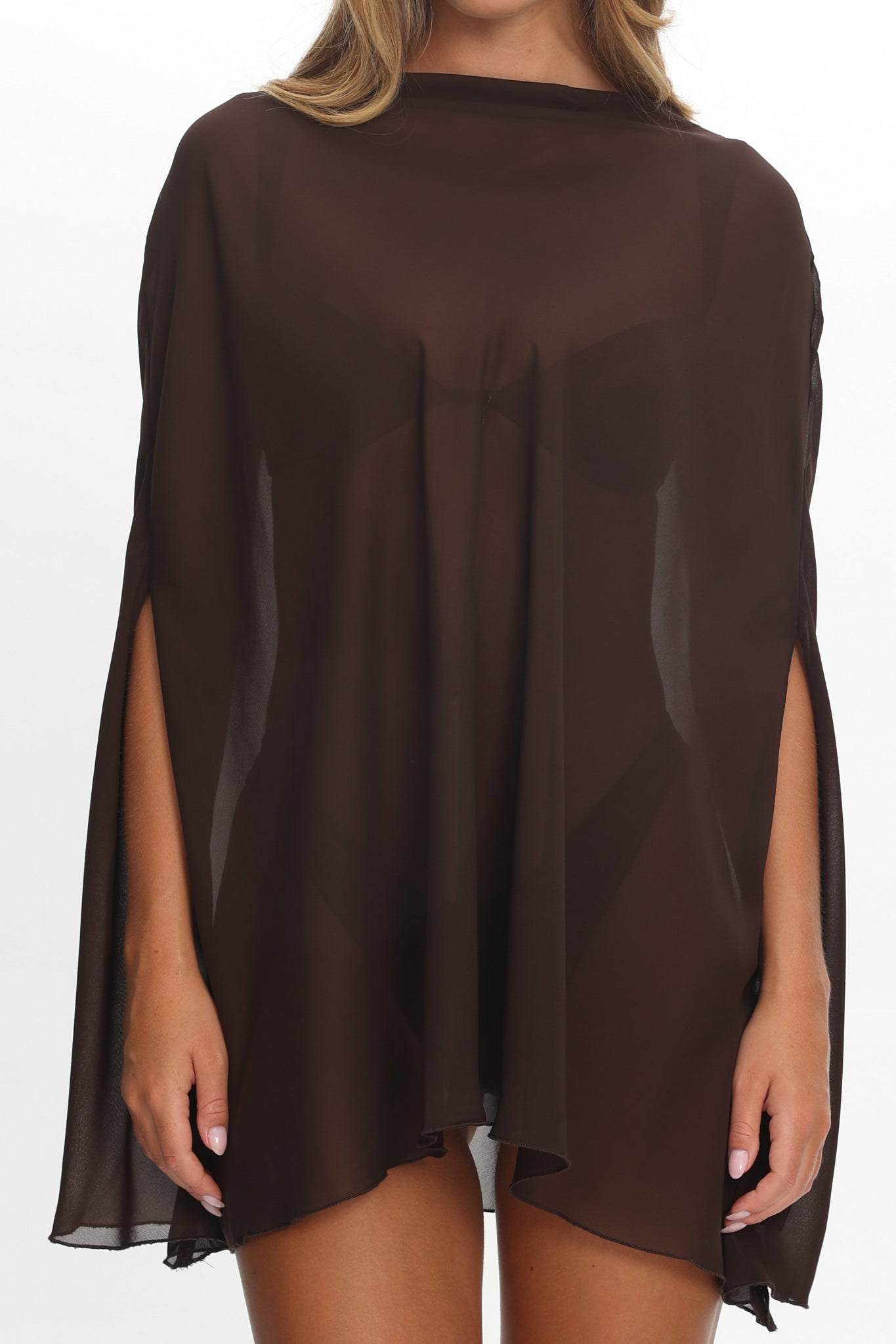 LIONESS Aura Poncho Chocolate by Selfie Leslie Australia