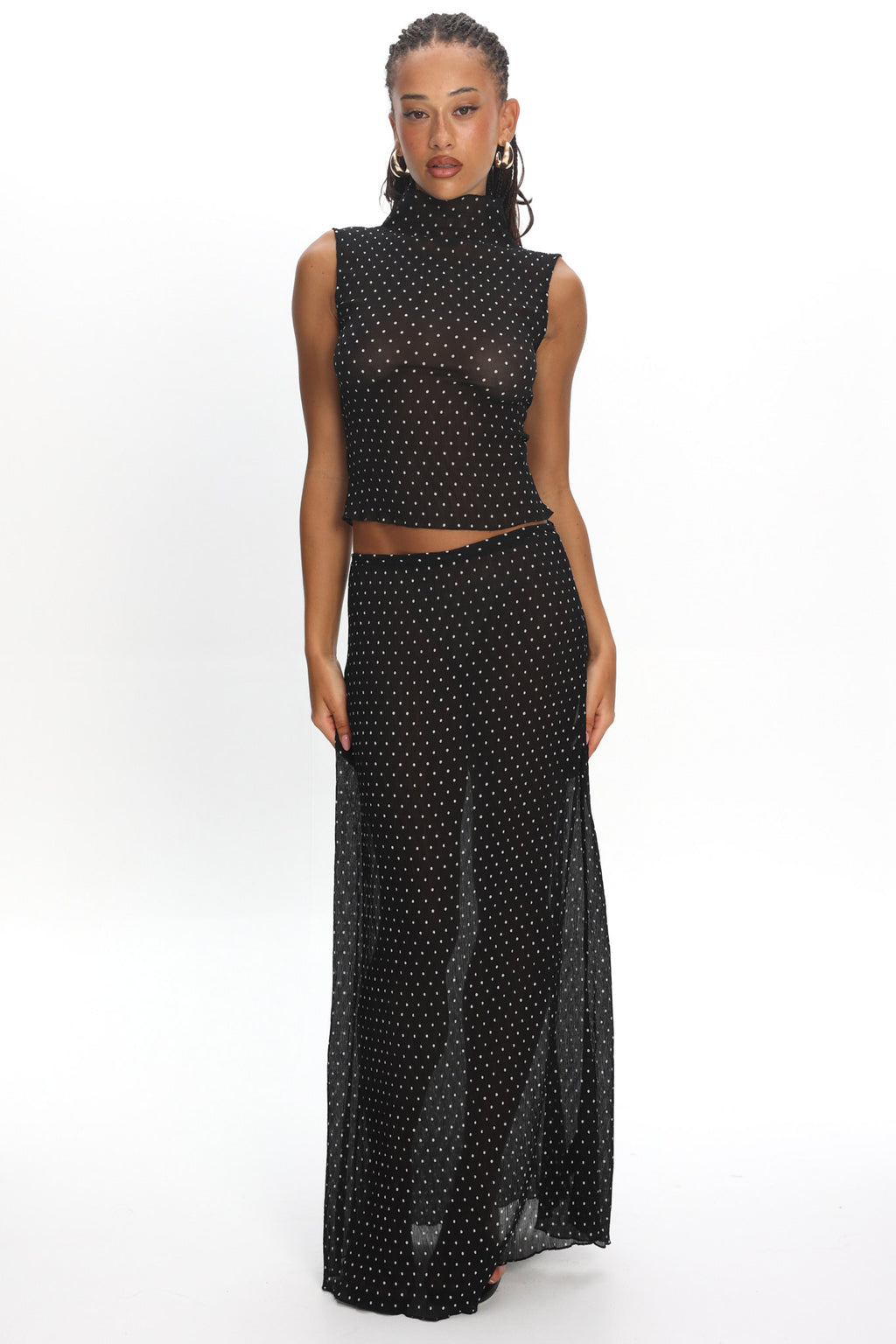 LIONESS Ford Top Onyx Polka by Selfie Leslie Australia