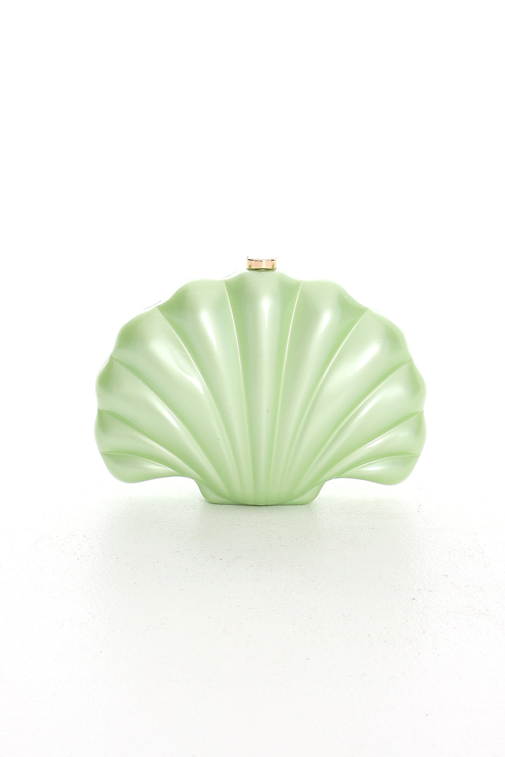 Siren’s Treasure Shell Clutch Bag Green