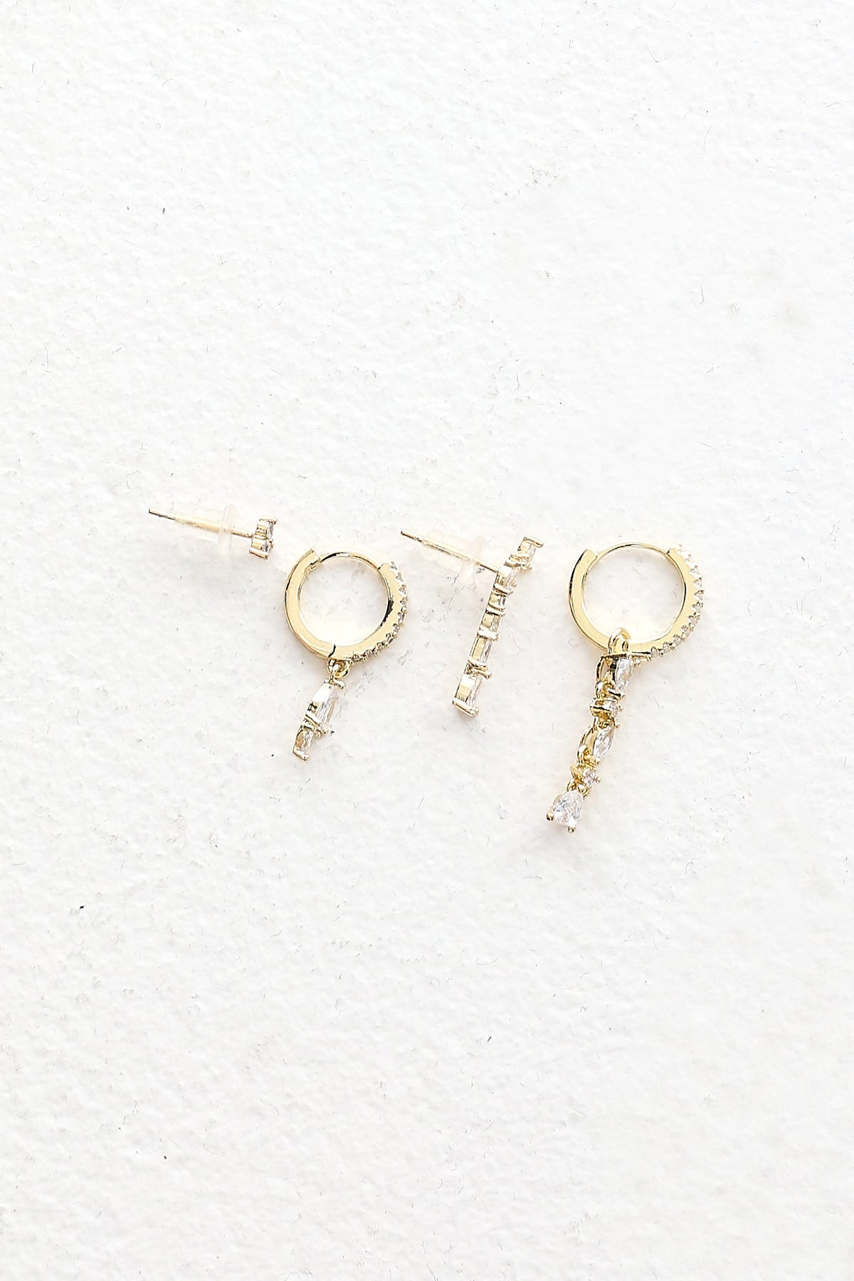 Aurelis Stack Earring Set Gold