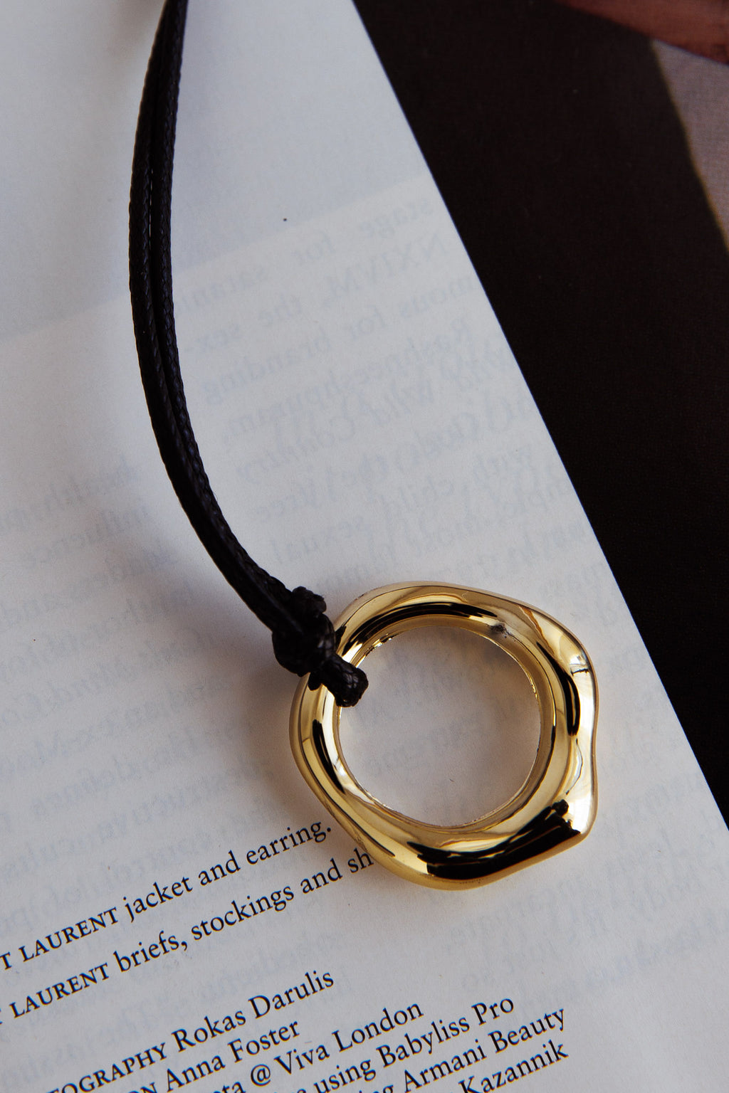 Carmen Circle Pendant Necklace Gold by Selfie Leslie Australia