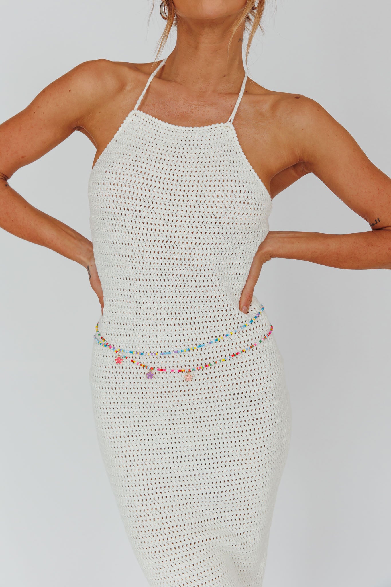 Sunny Beaded Waist Chain Multi by Selfie Leslie Australia