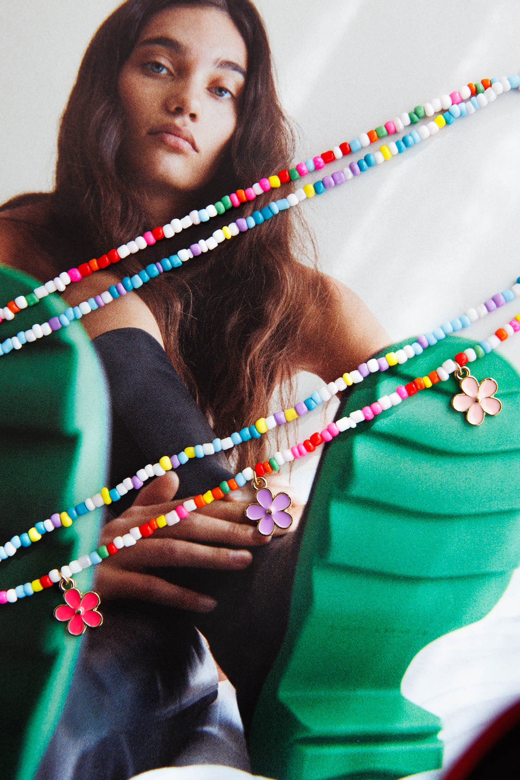 Sunny Beaded Waist Chain Multi by Selfie Leslie Australia