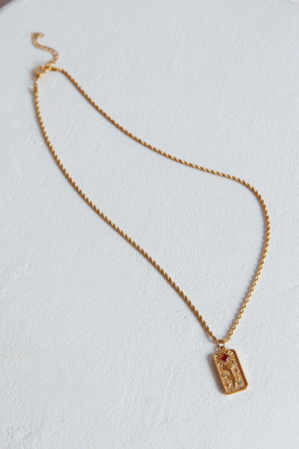 Ida Rope Chain Pendant Necklace Gold by Selfie Leslie Australia