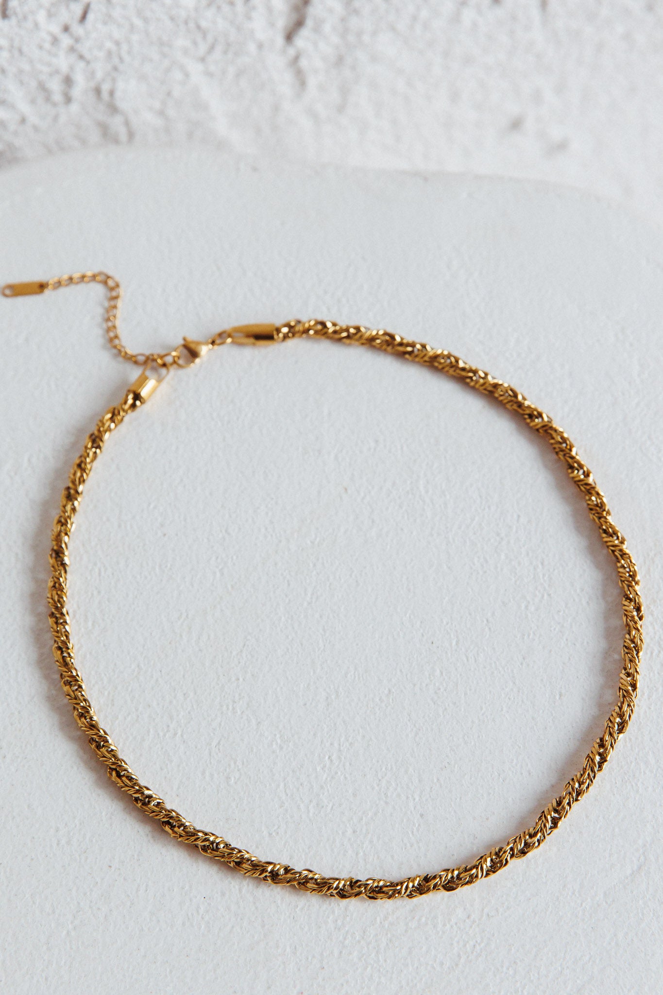 Prana Twist Chain Necklace Gold by Selfie Leslie Australia