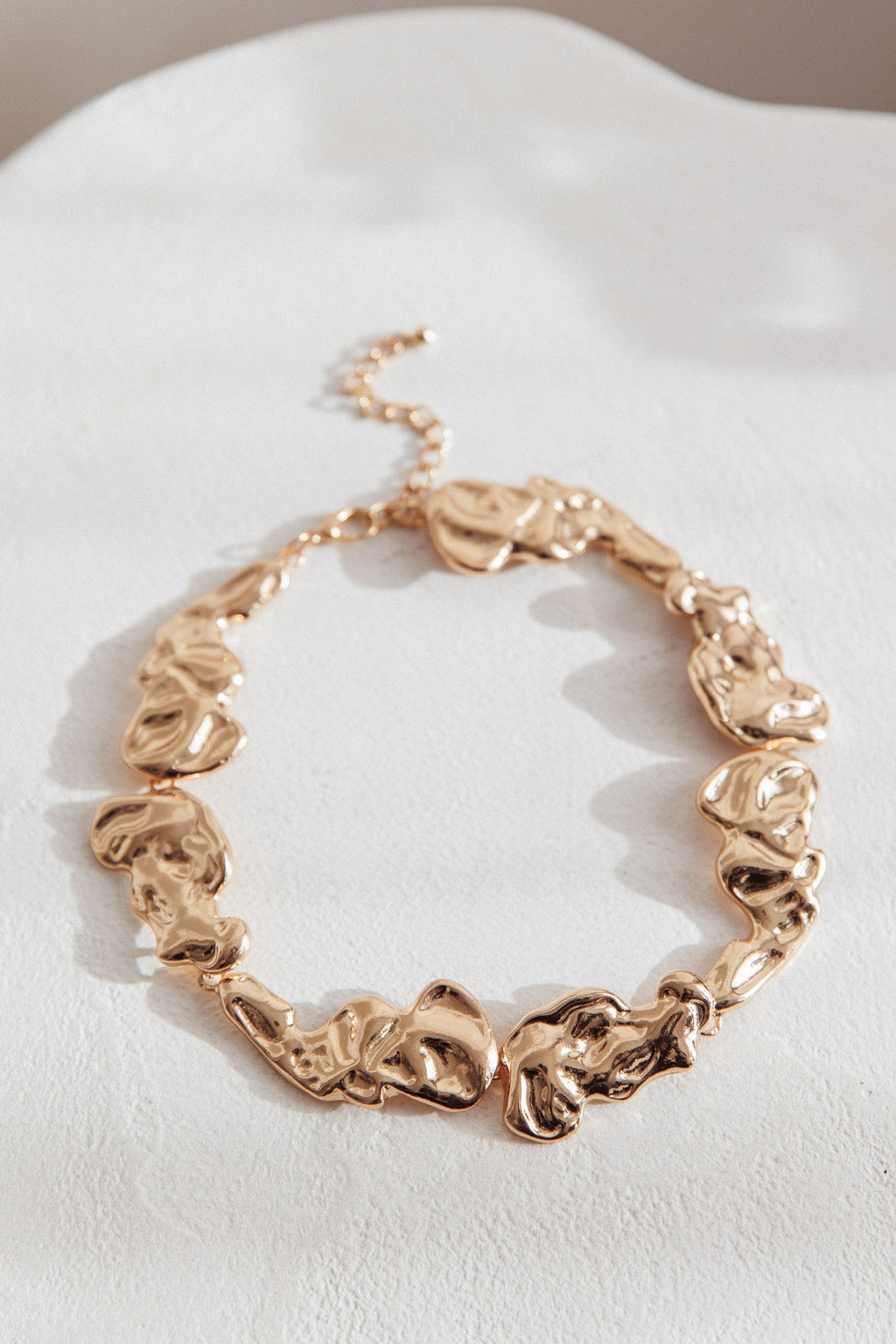 Seronique Textured Necklace Gold by Selfie Leslie Australia