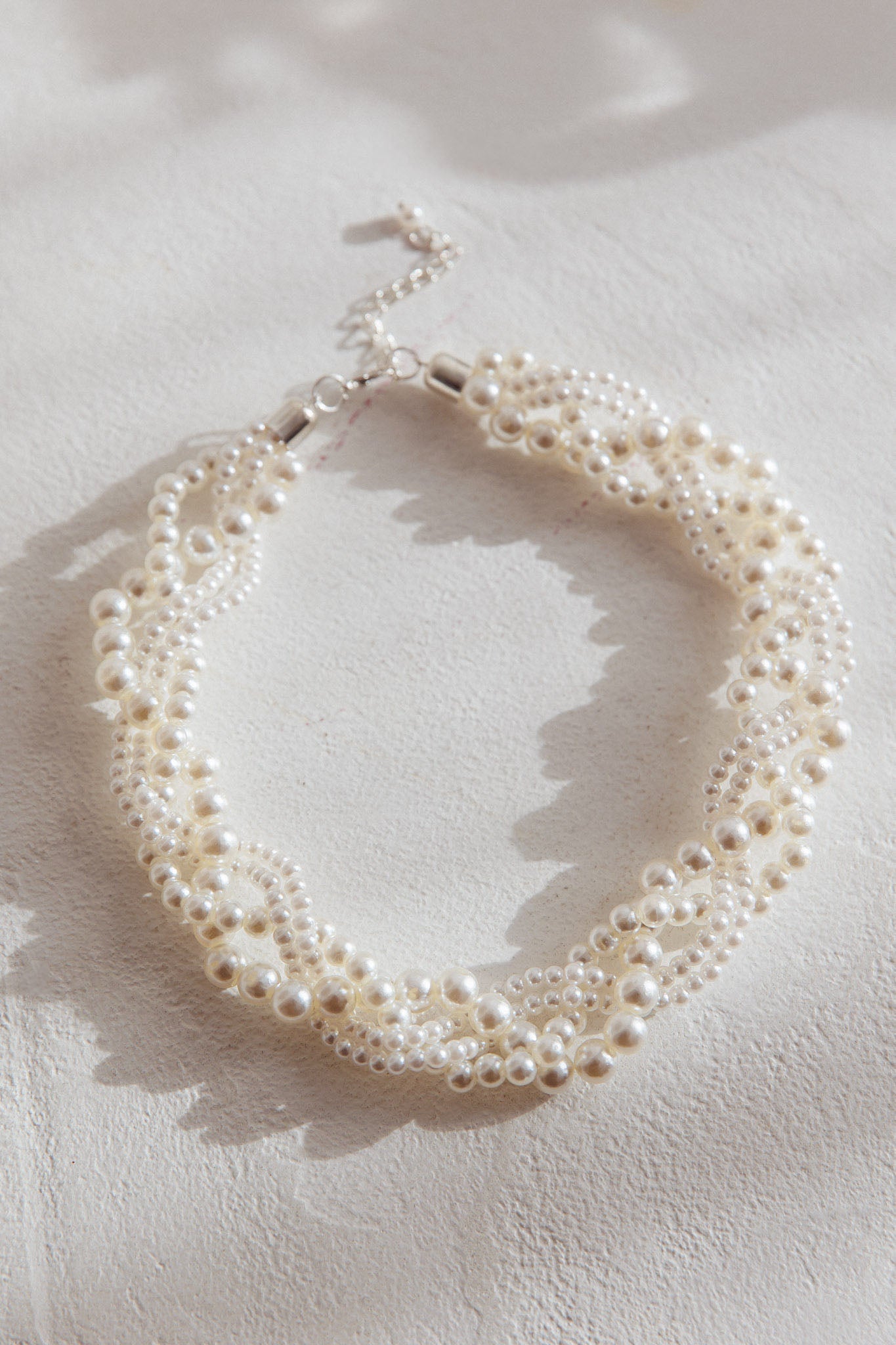 Your Smile Pearl Necklace Silver by Selfie Leslie Australia