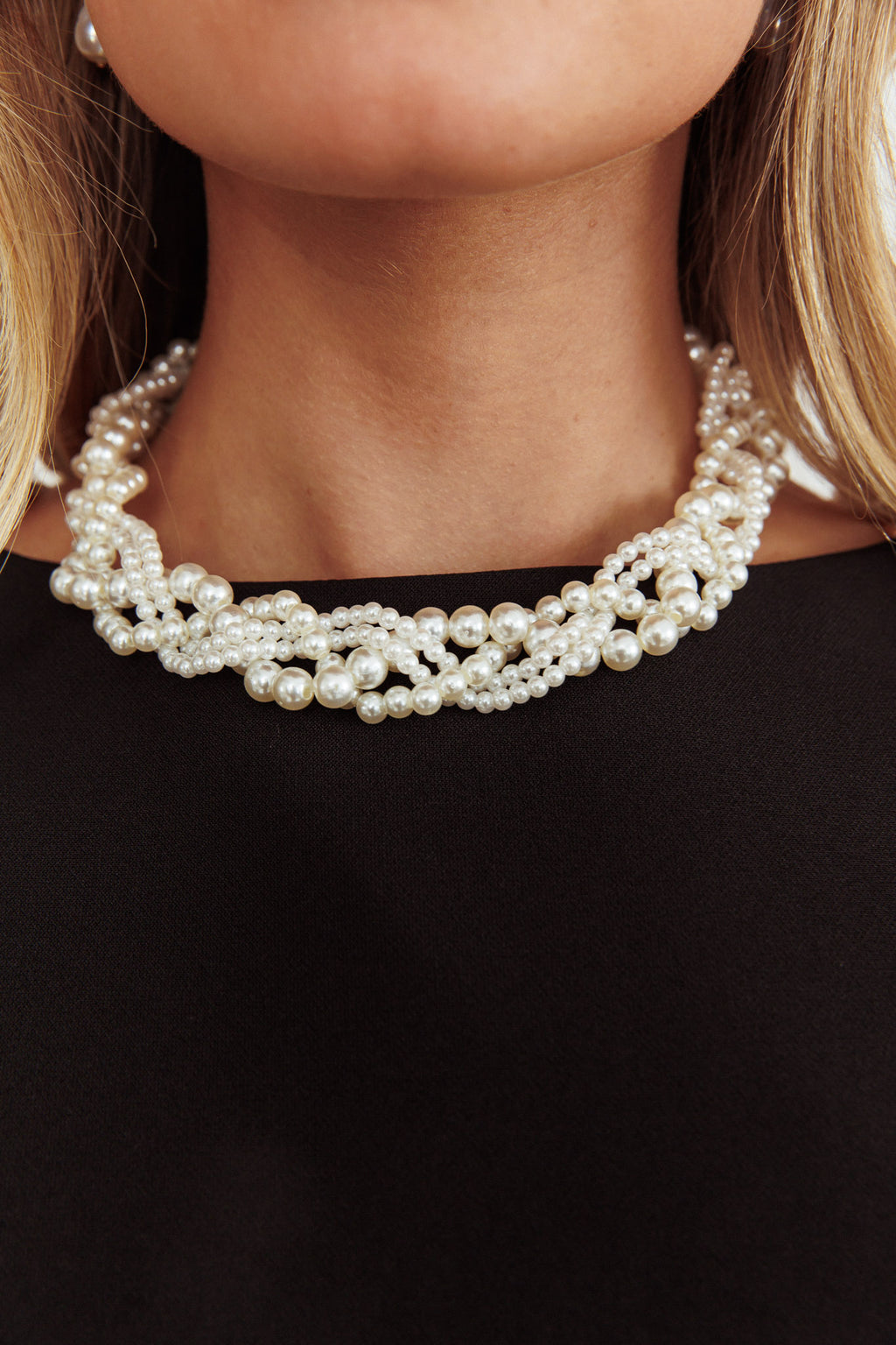 Your Smile Pearl Necklace Silver by Selfie Leslie Australia