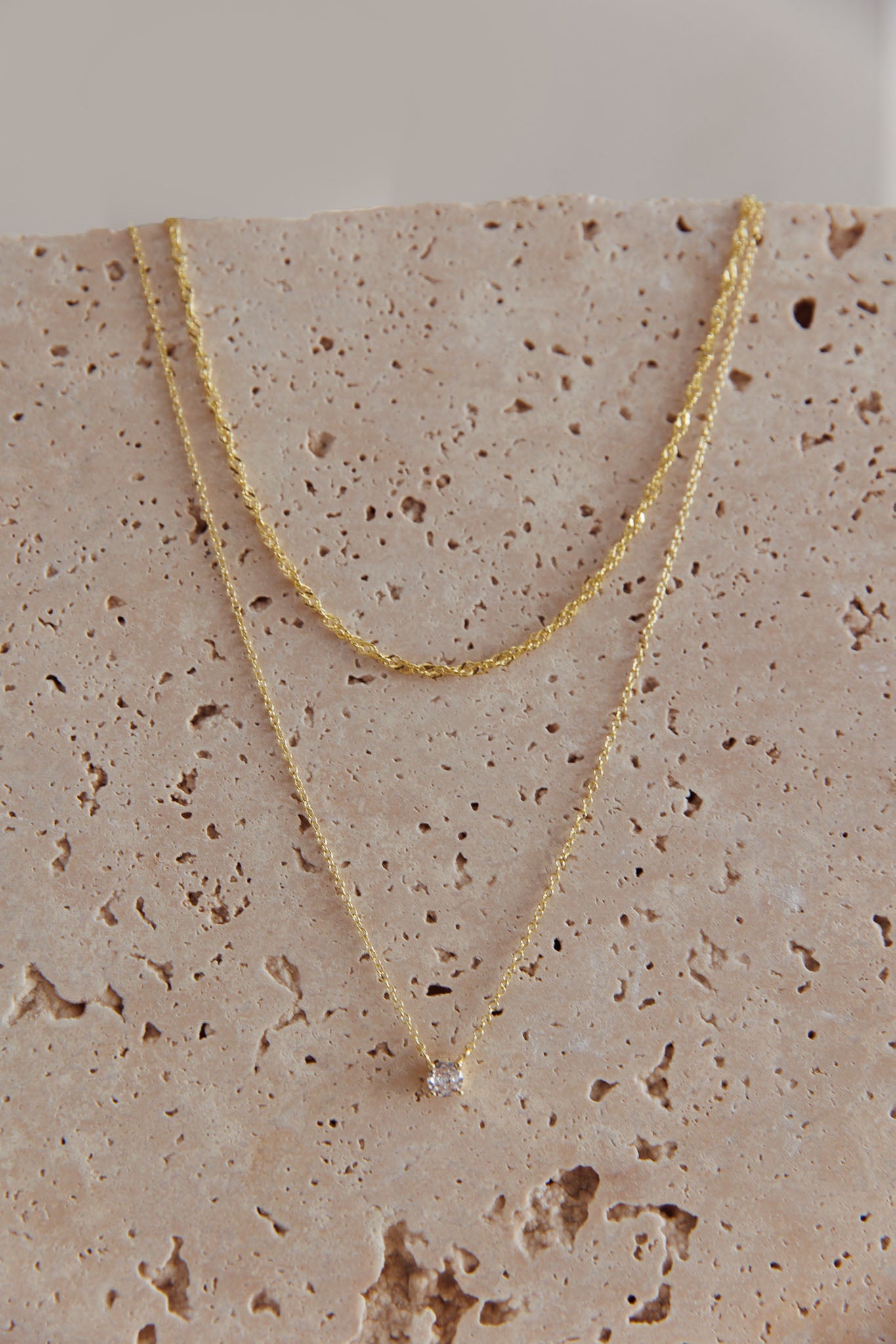 Sarai Crystal Pendant Necklace Set Gold by Selfie Leslie Australia