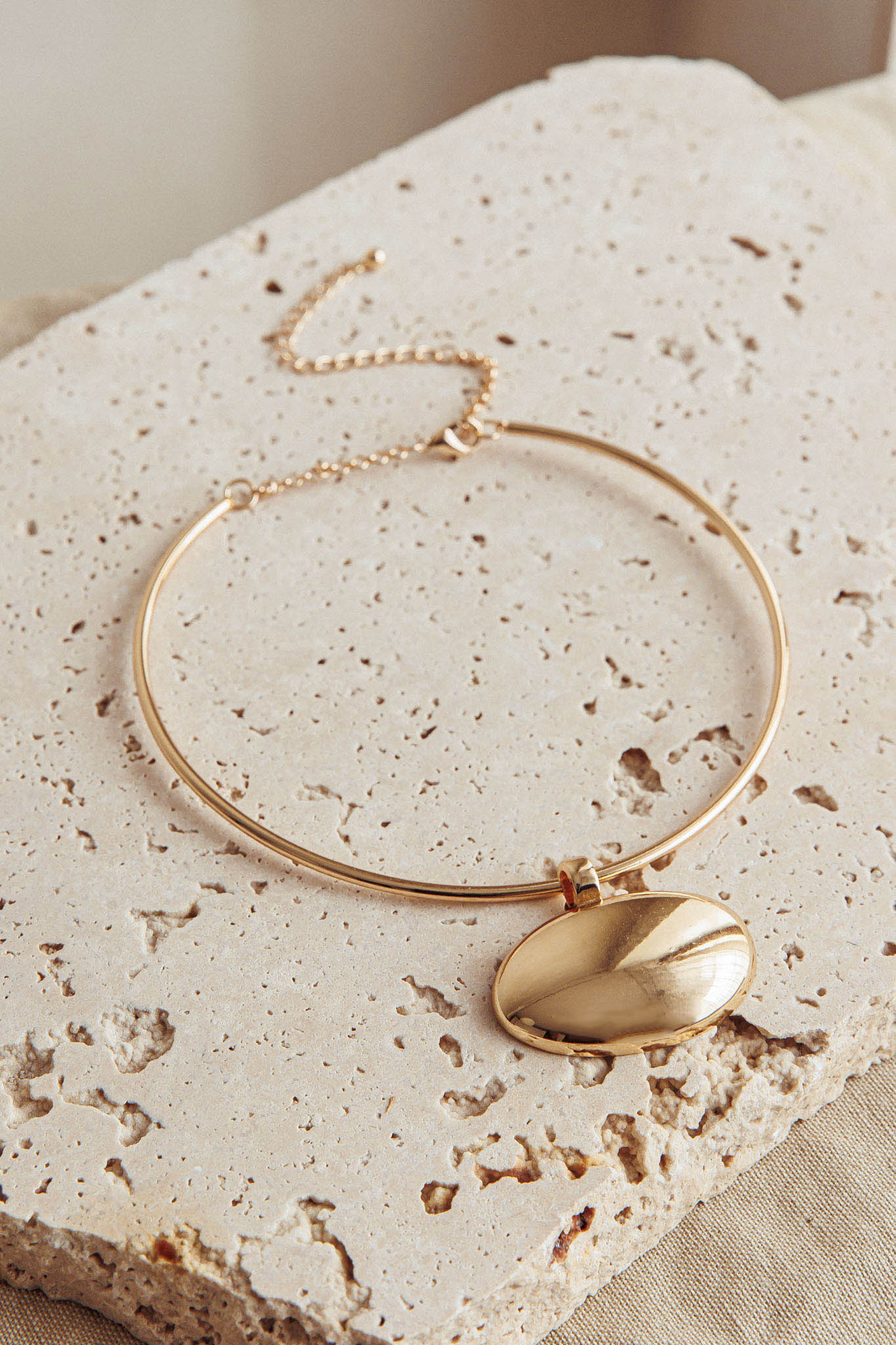 It's Fate Pendant Choker Gold by Selfie Leslie Australia