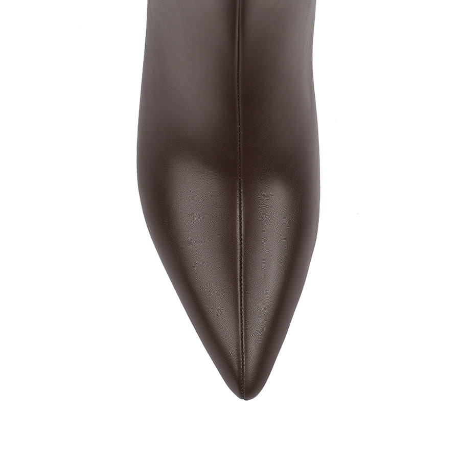 VERALI Olive Knee High Boots Chocolate