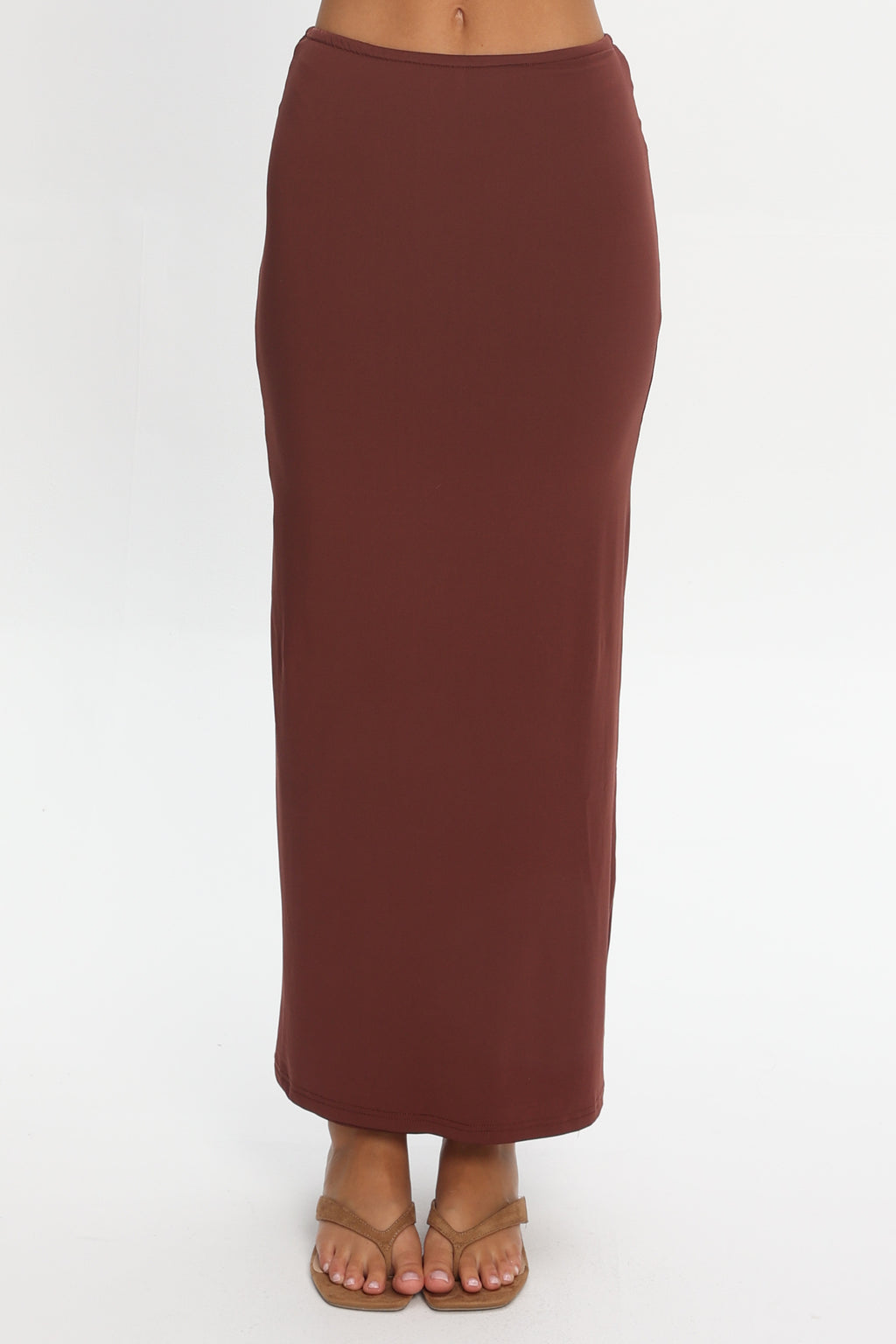 Perez Bodycon Maxi Skirt Wine by Selfie Leslie Australia