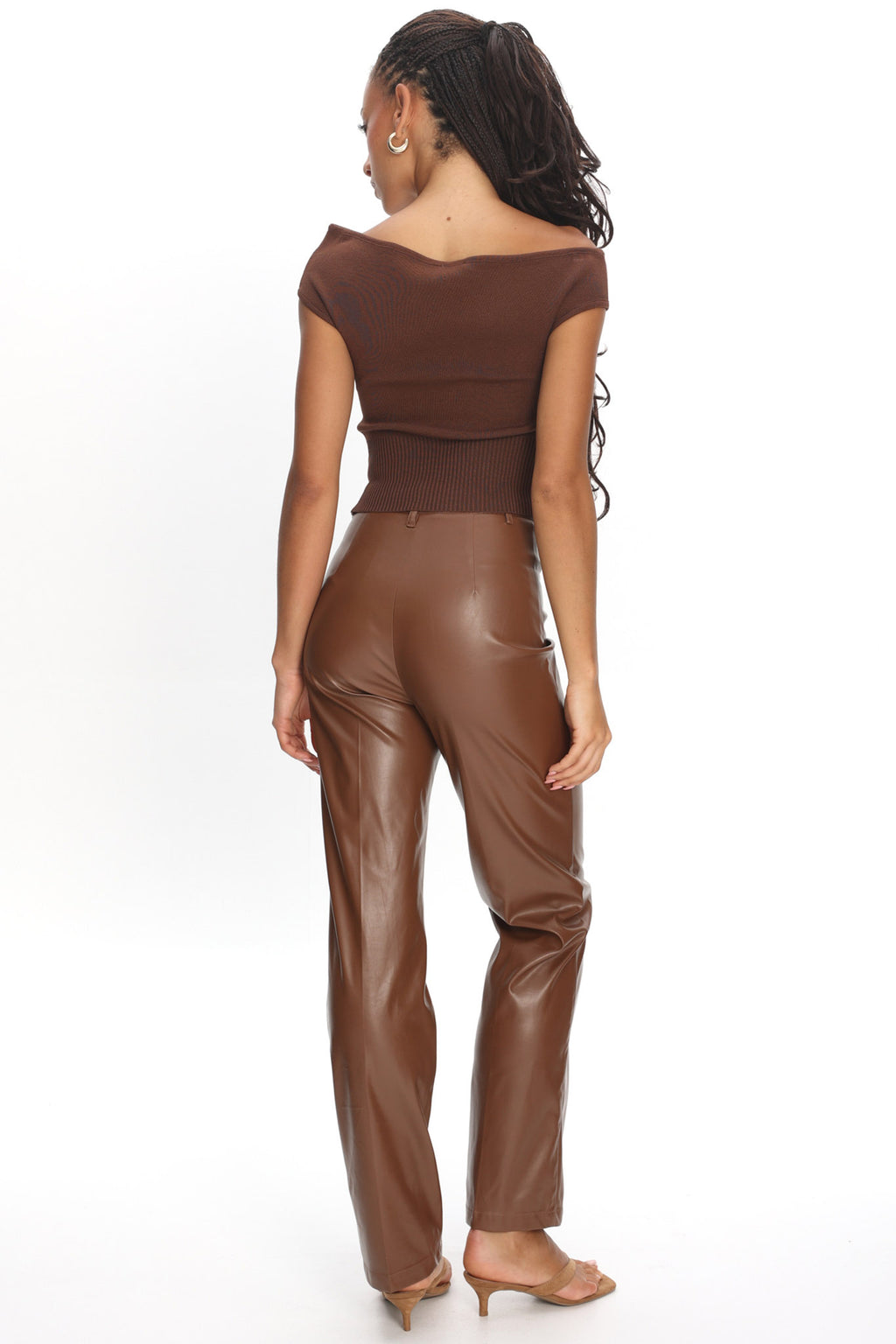 Renza Knit Top Chocolate