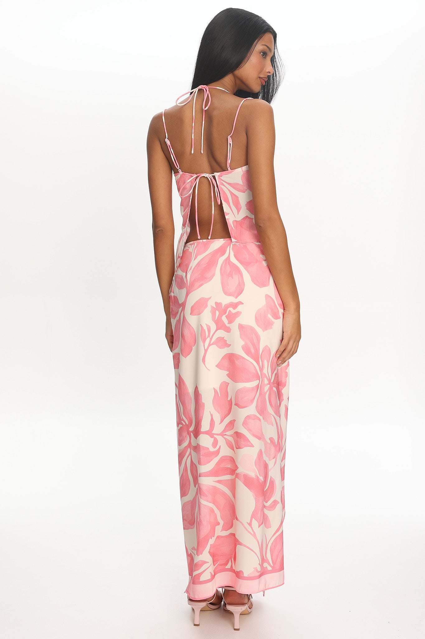 Azumi Wrap Maxi Skirt Pink