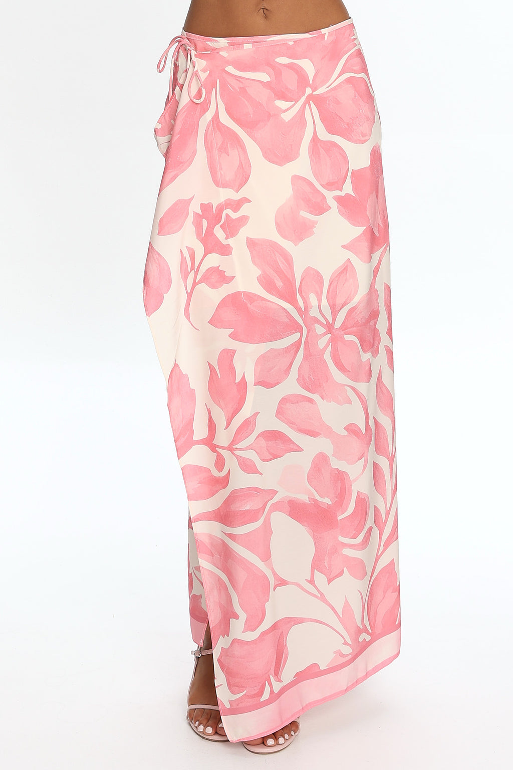 Azumi Wrap Maxi Skirt Pink