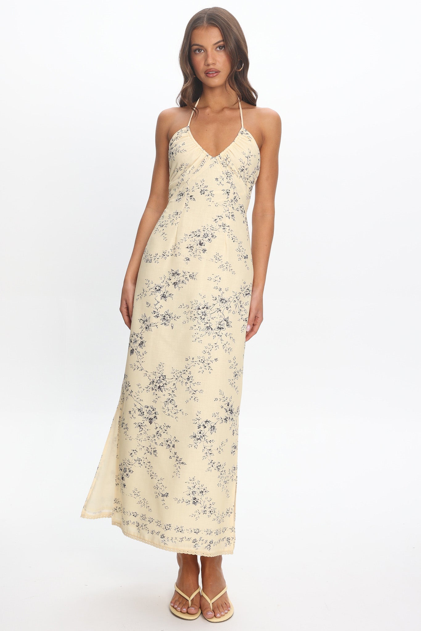 Demona Halter Maxi Dress Butter