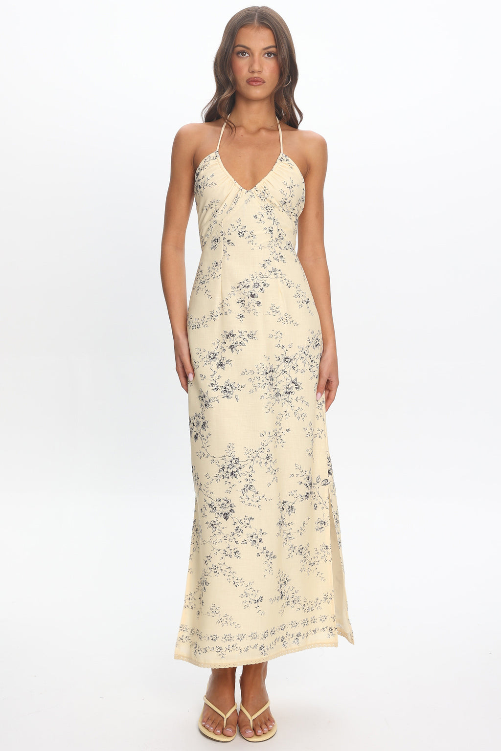 Demona Halter Maxi Dress Butter
