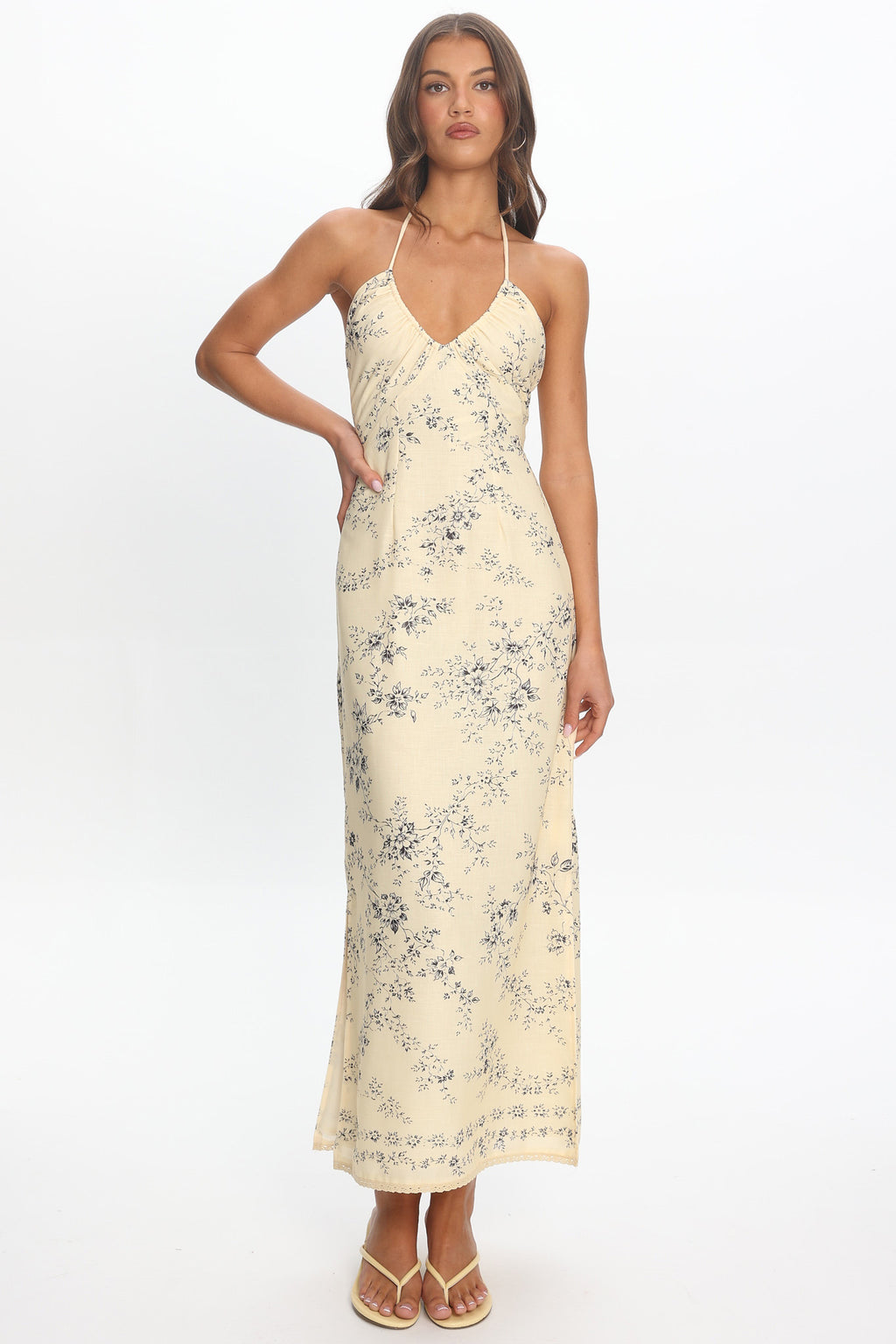 Demona Halter Maxi Dress Butter