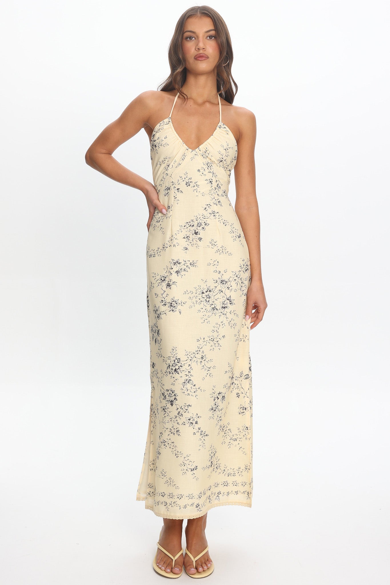 Demona Halter Maxi Dress Butter