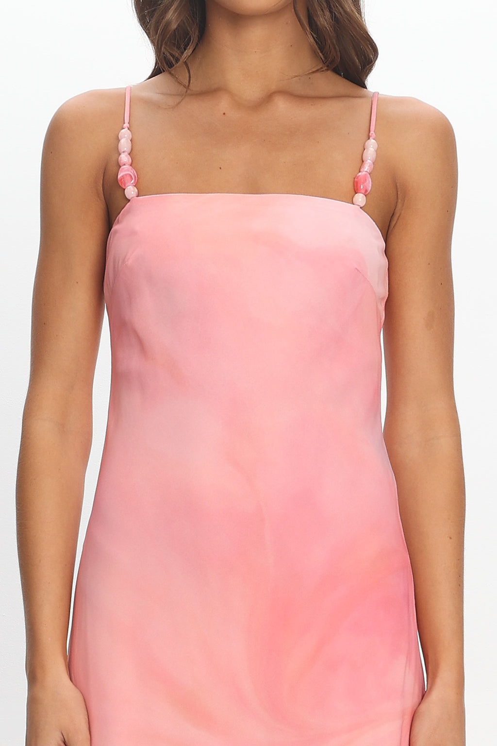 Miyu Bias Cut Maxi Dress Pink