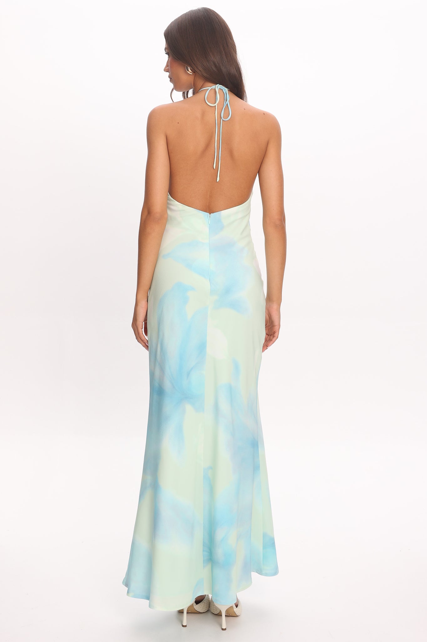 My Everything Bead Halter Maxi Dress Mint