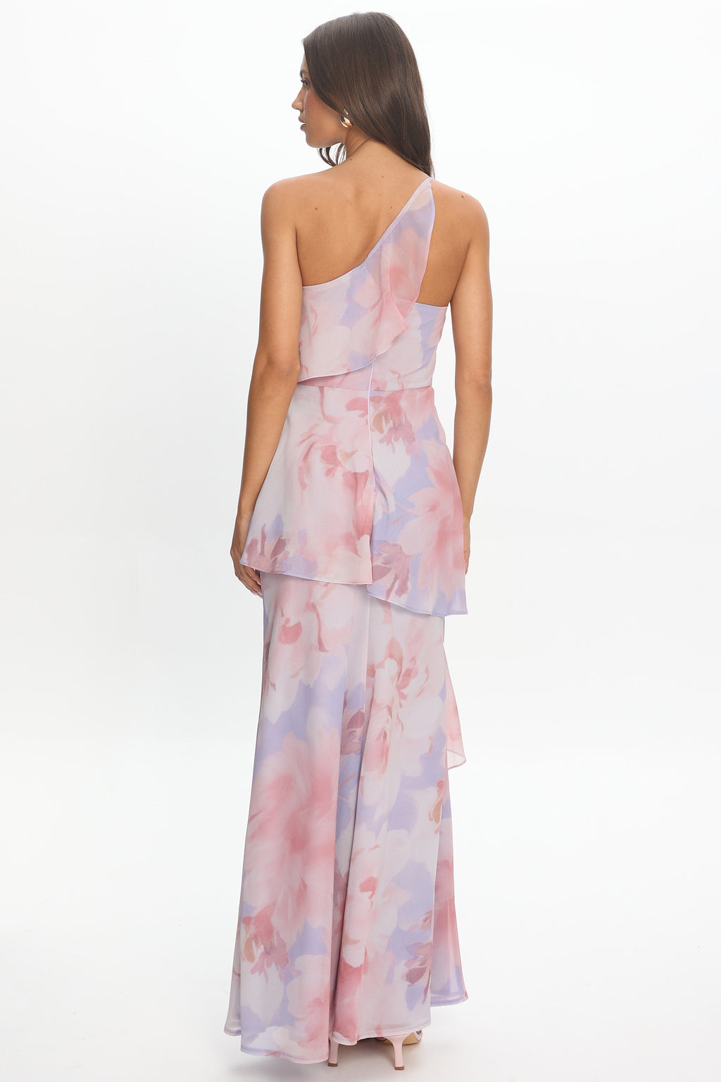 Aralia One Shoulder Maxi Dress Lilac