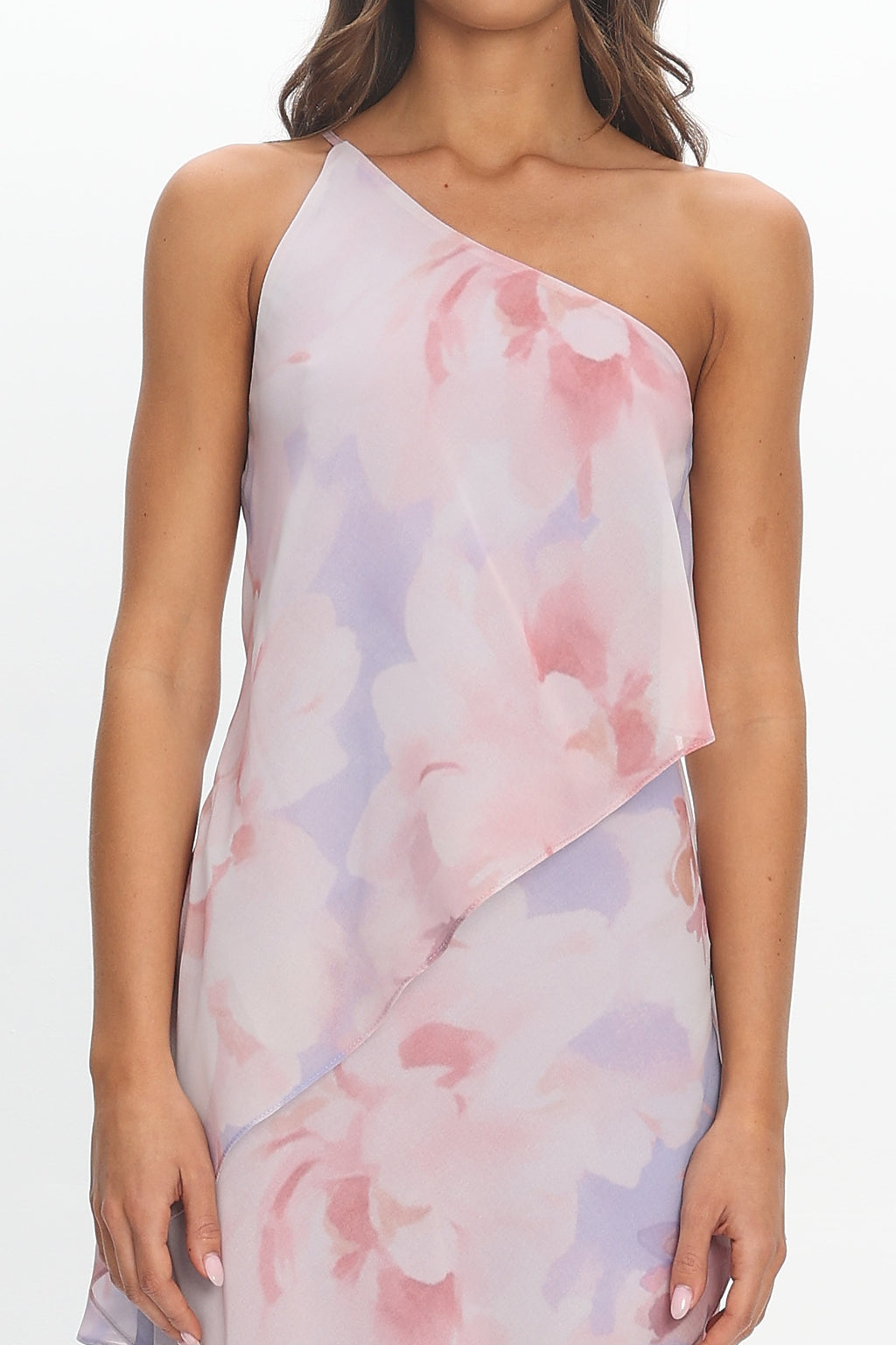 Aralia One Shoulder Maxi Dress Lilac