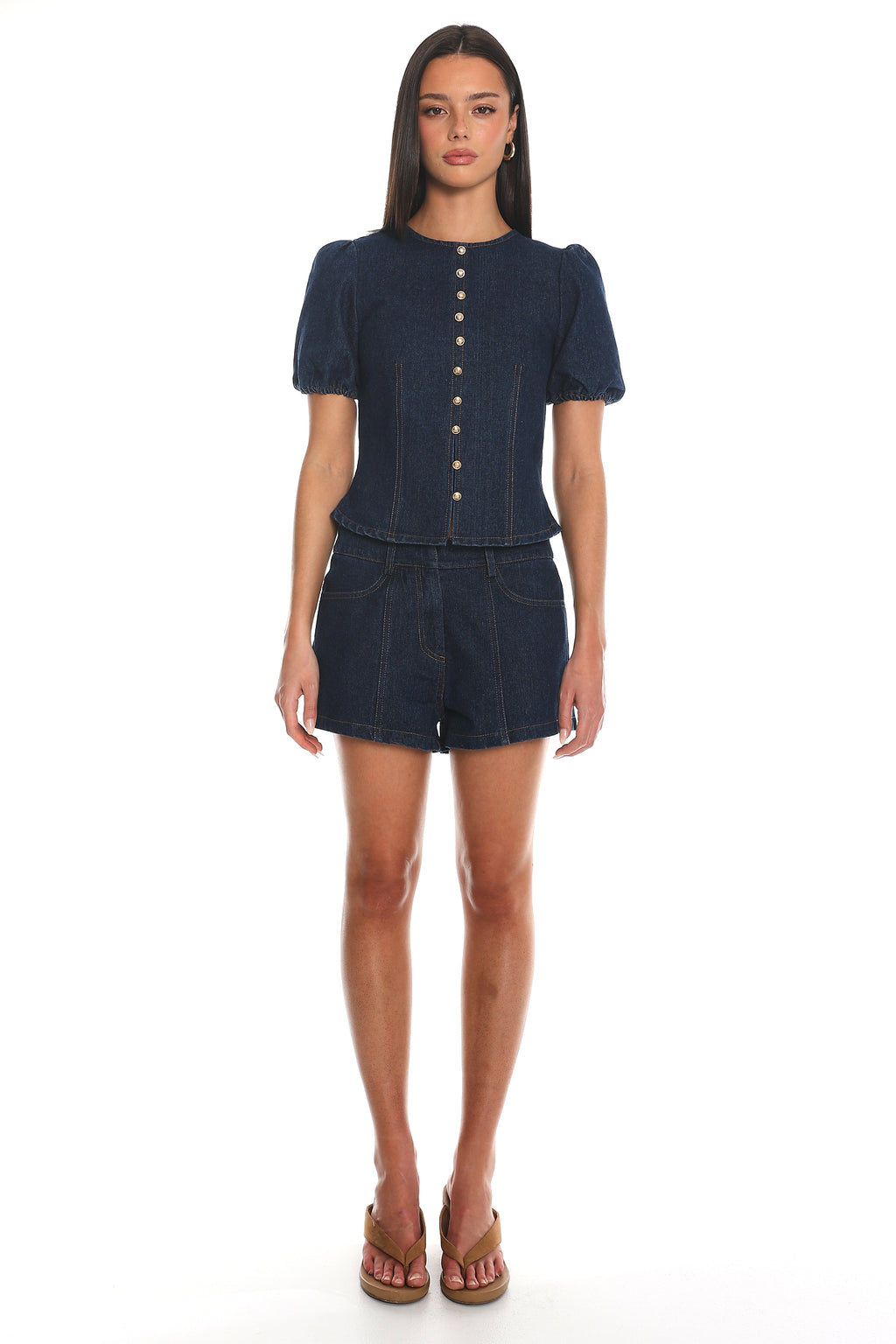 Outlaw Denim Shorts Indigo