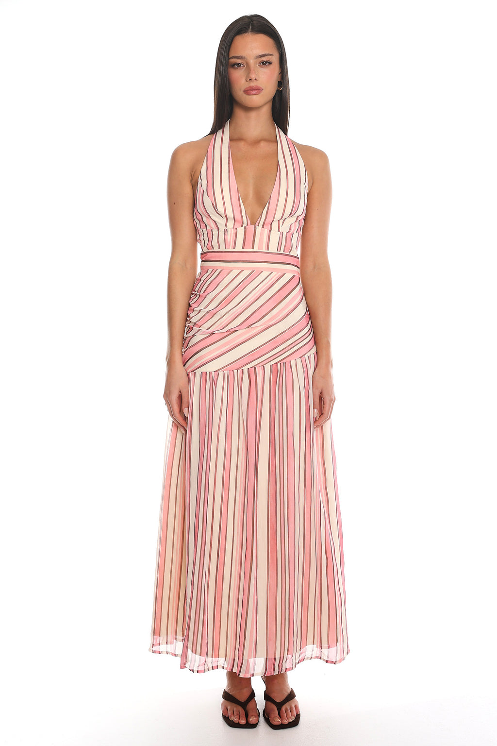 Teila Halter Maxi Dress Pink