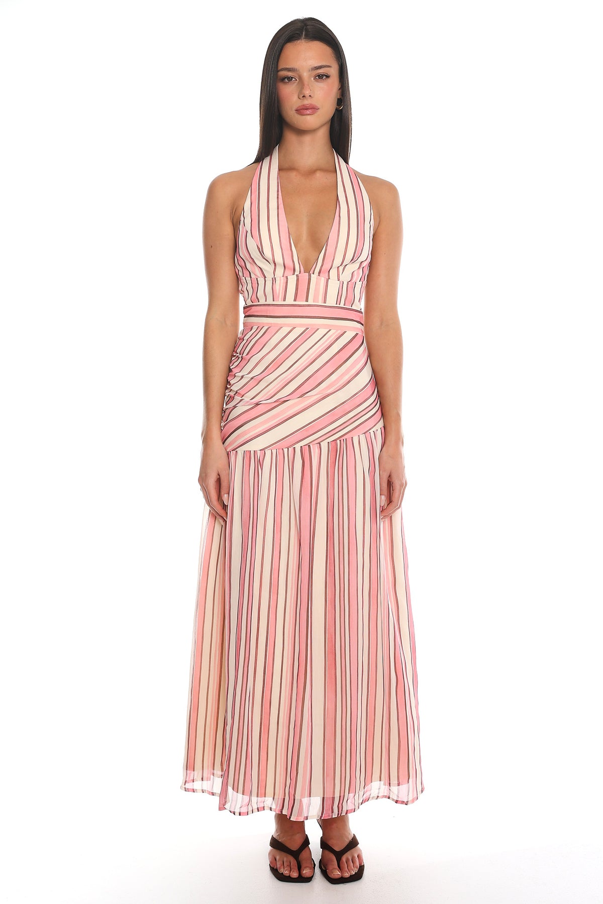 Teila Halter Maxi Dress Pink