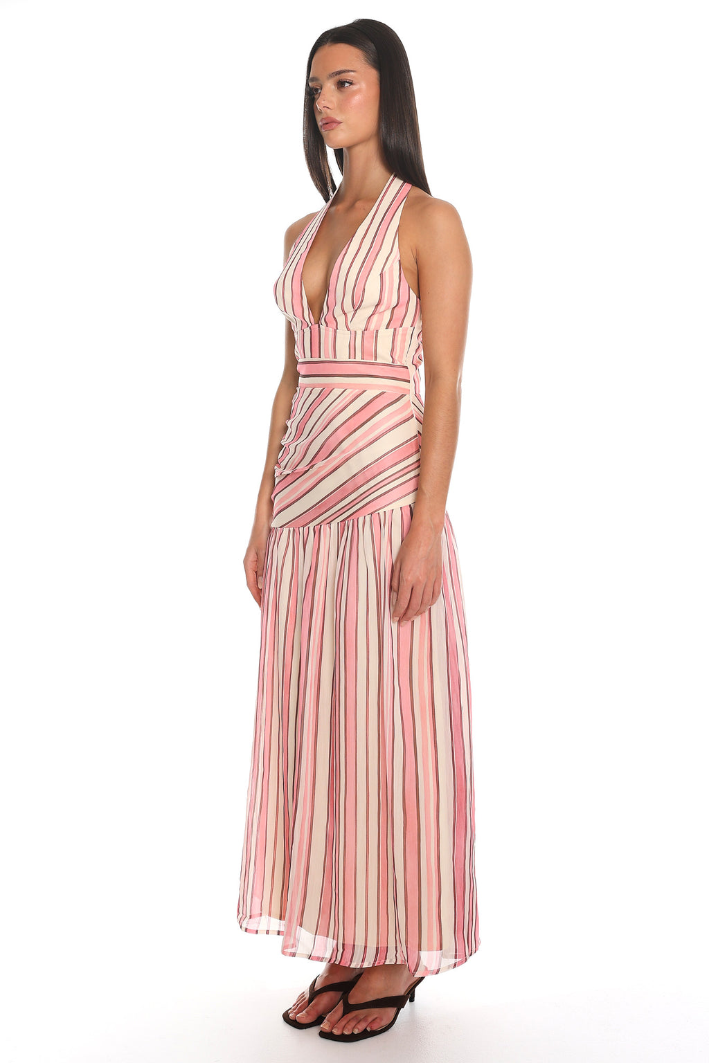 Teila Halter Maxi Dress Pink