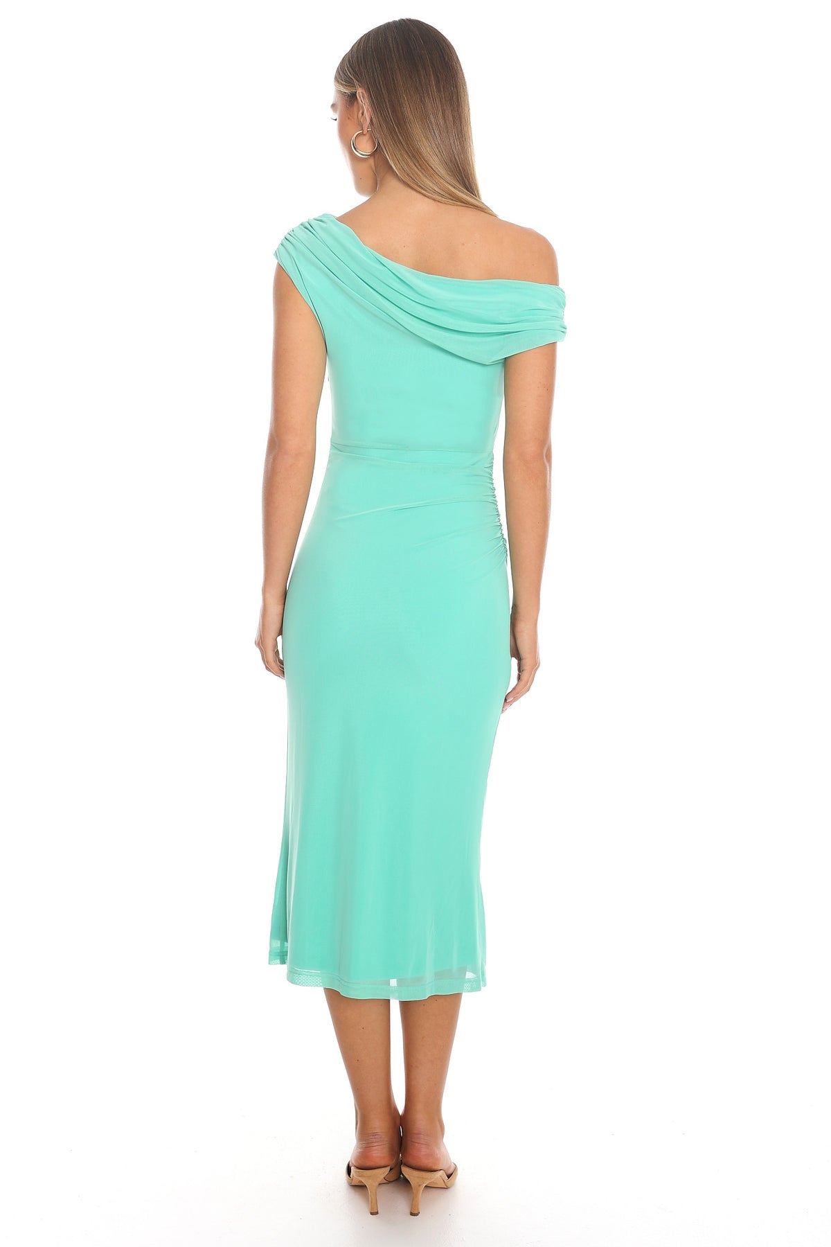 Something About You One-Shoulder Midi Dress Mint
