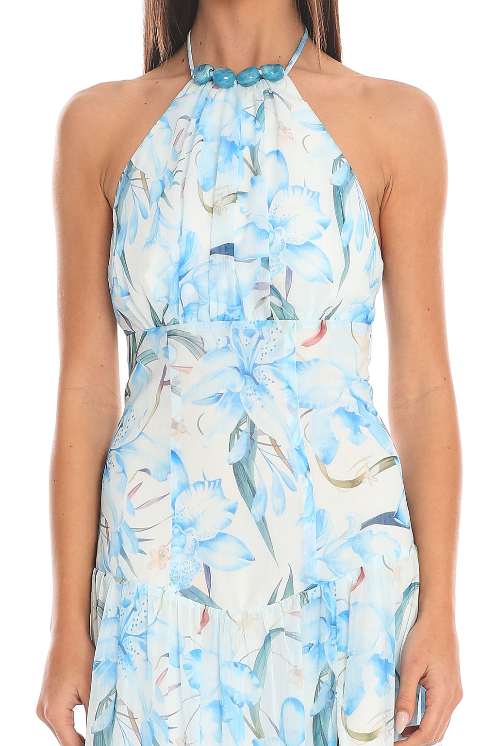 Mercer Halter Maxi Dress Blue