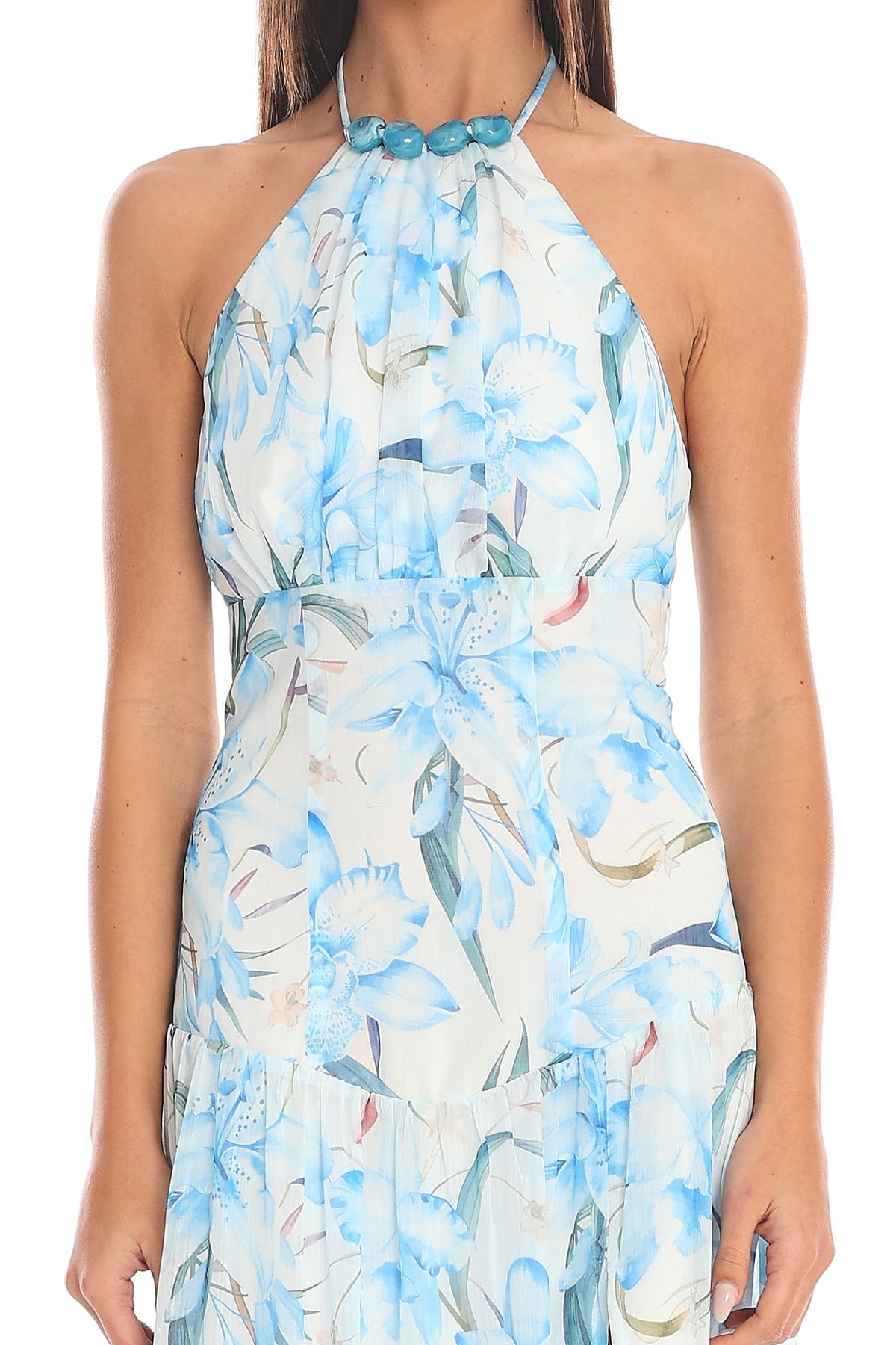 Mercer Halter Maxi Dress Blue
