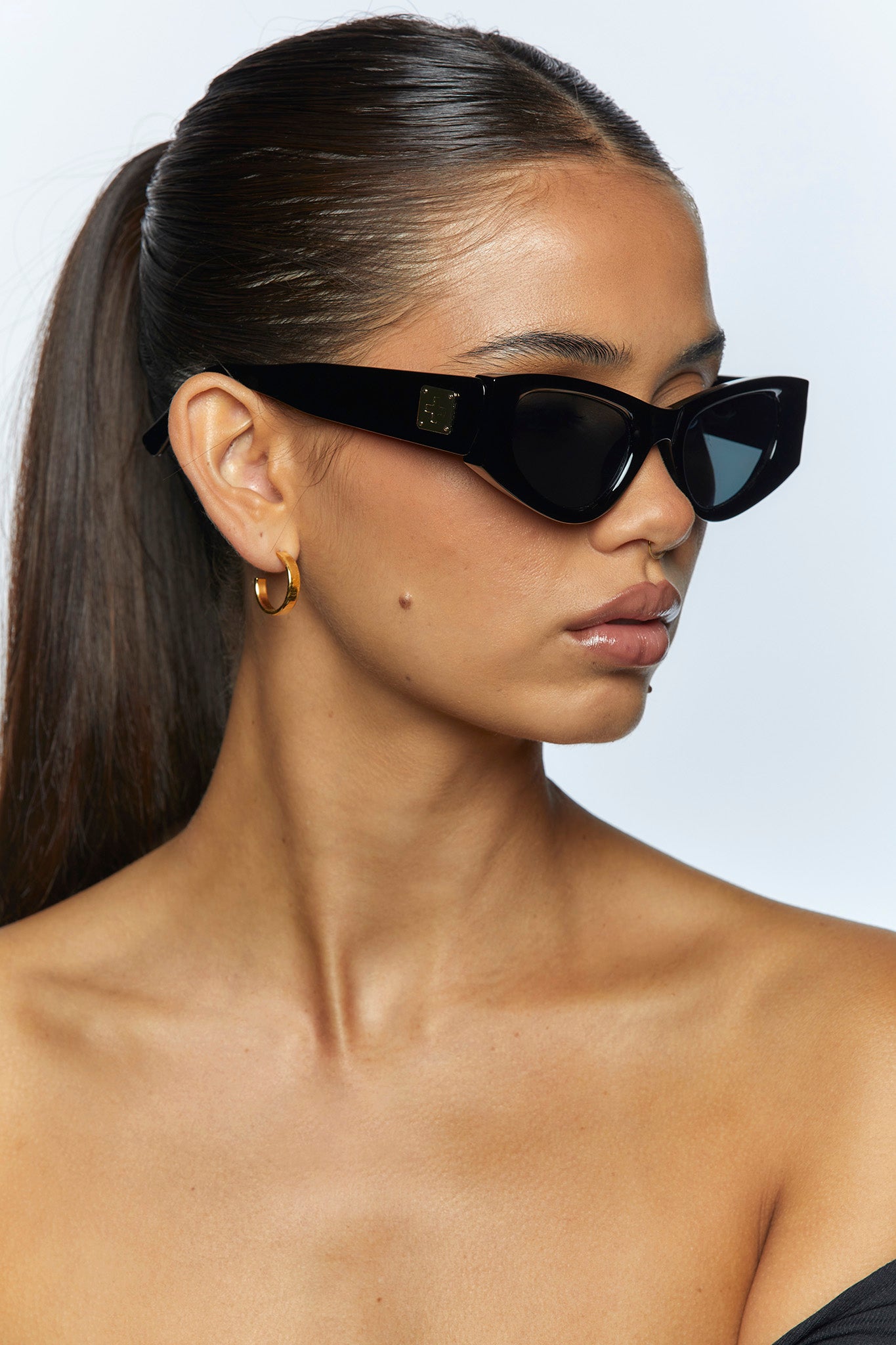 PETA + JAIN Jada Sunglasses Black by Selfie Leslie Australia