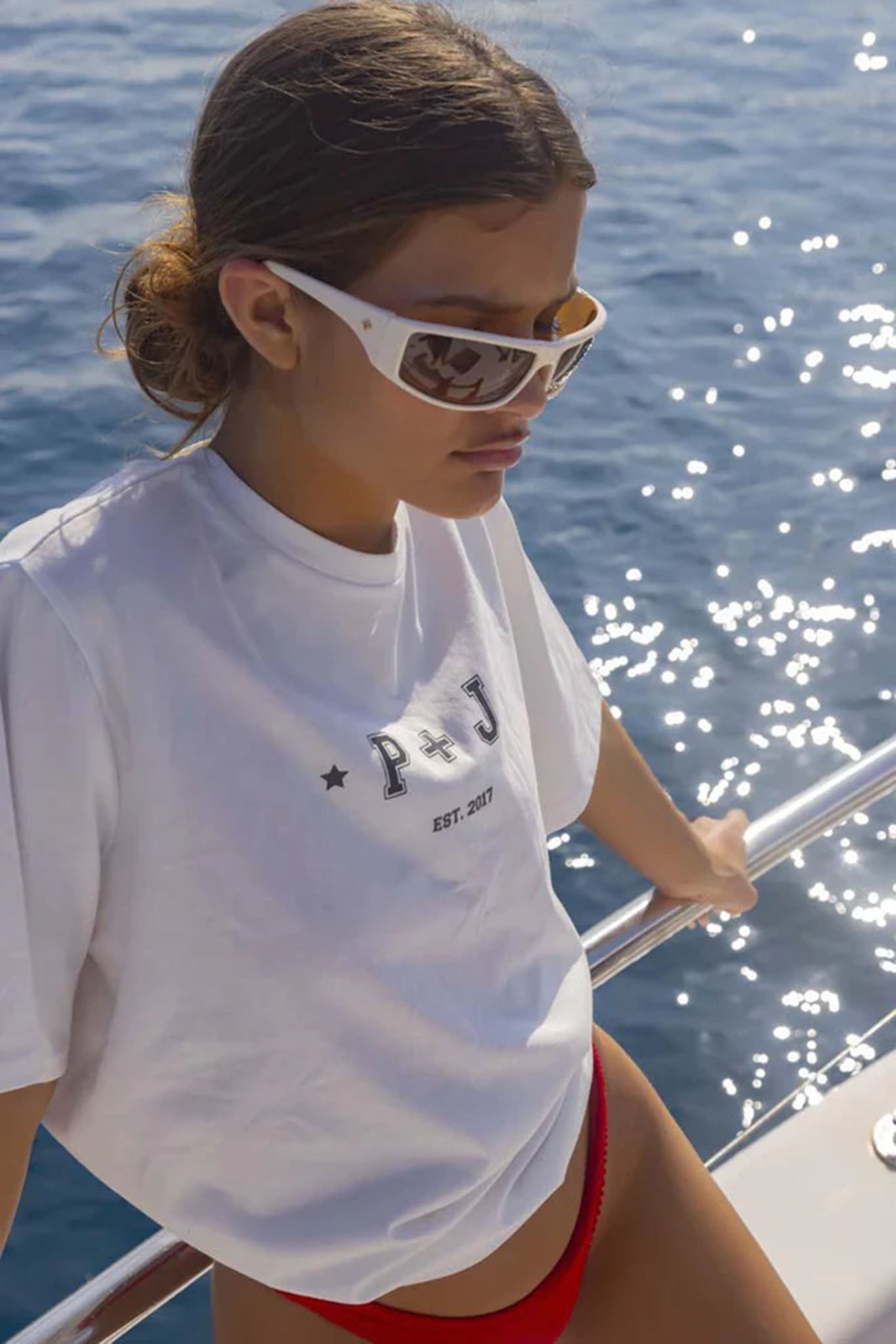 Peta And Jain Tempo Sunglasses Ivory by Selfie Leslie Australia