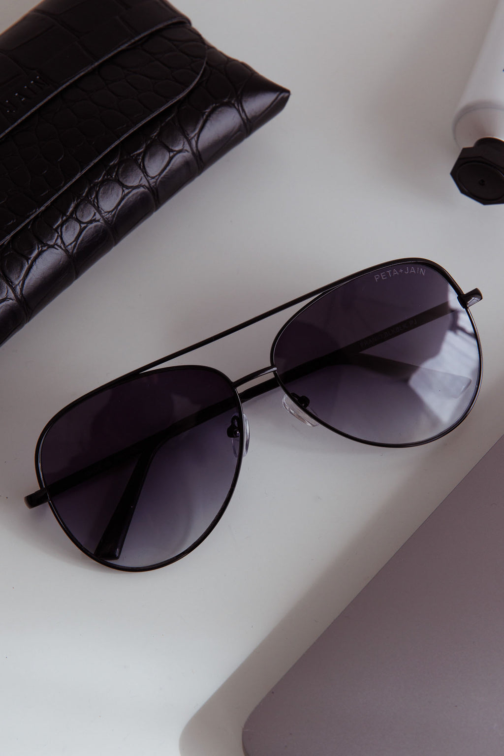 Peta And Jain Franki Sunglasses Black by Selfie Leslie Australia