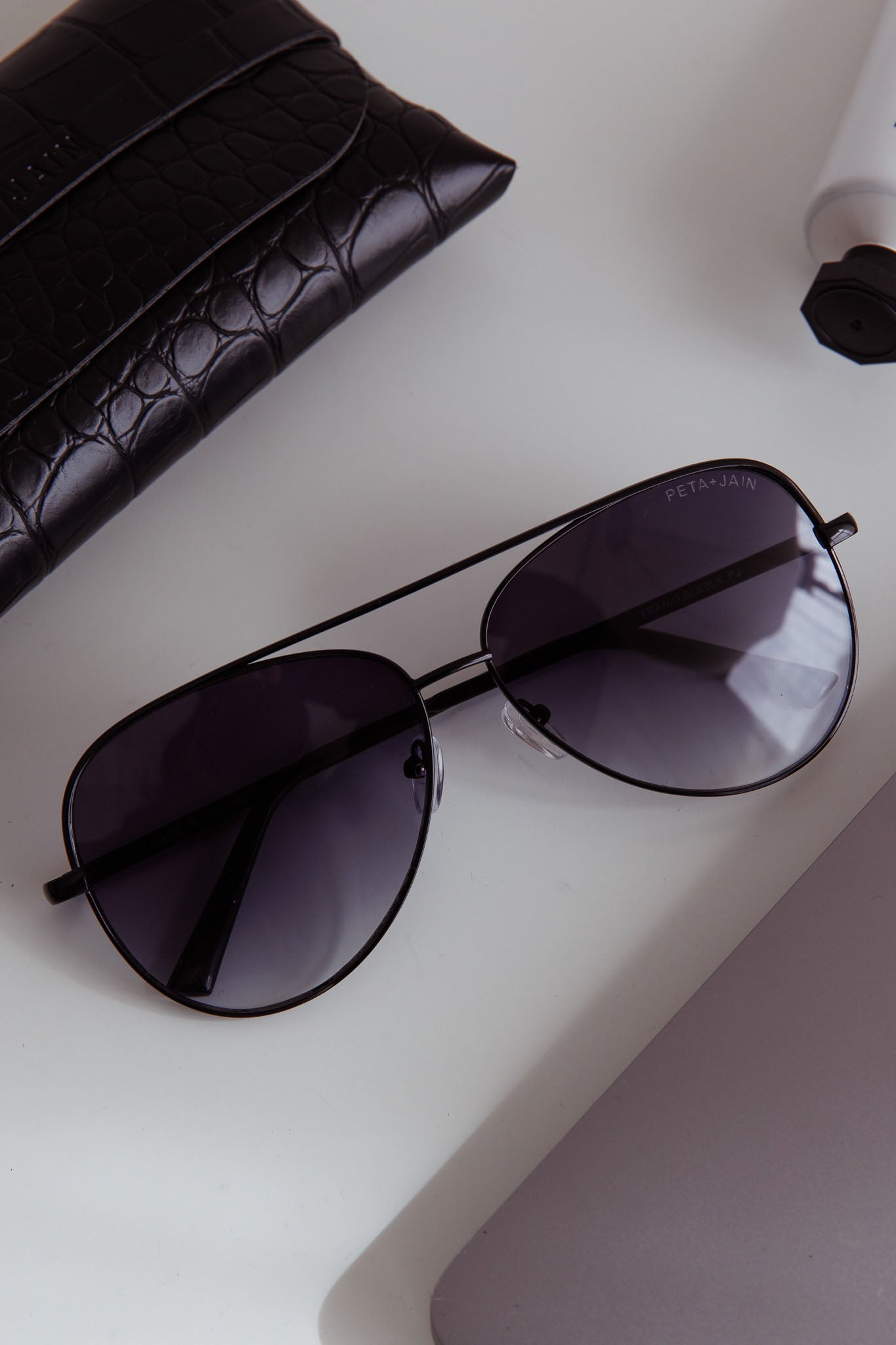 Peta And Jain Franki Sunglasses Black by Selfie Leslie Australia
