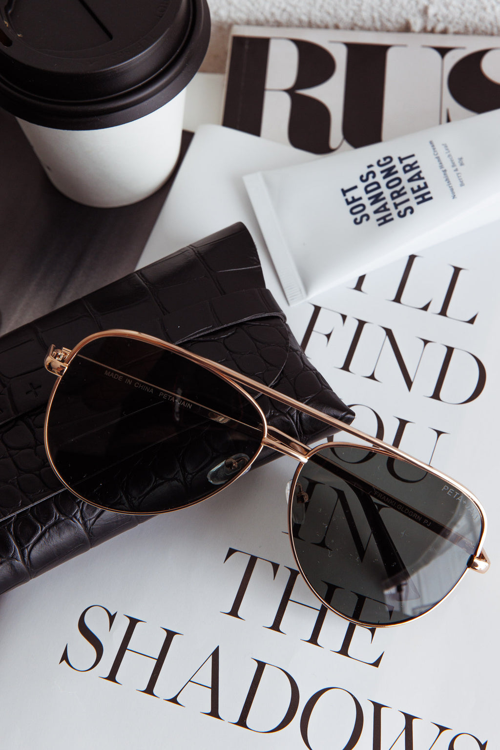 Peta And Jain Franki Sunglasses Gold by Selfie Leslie Australia