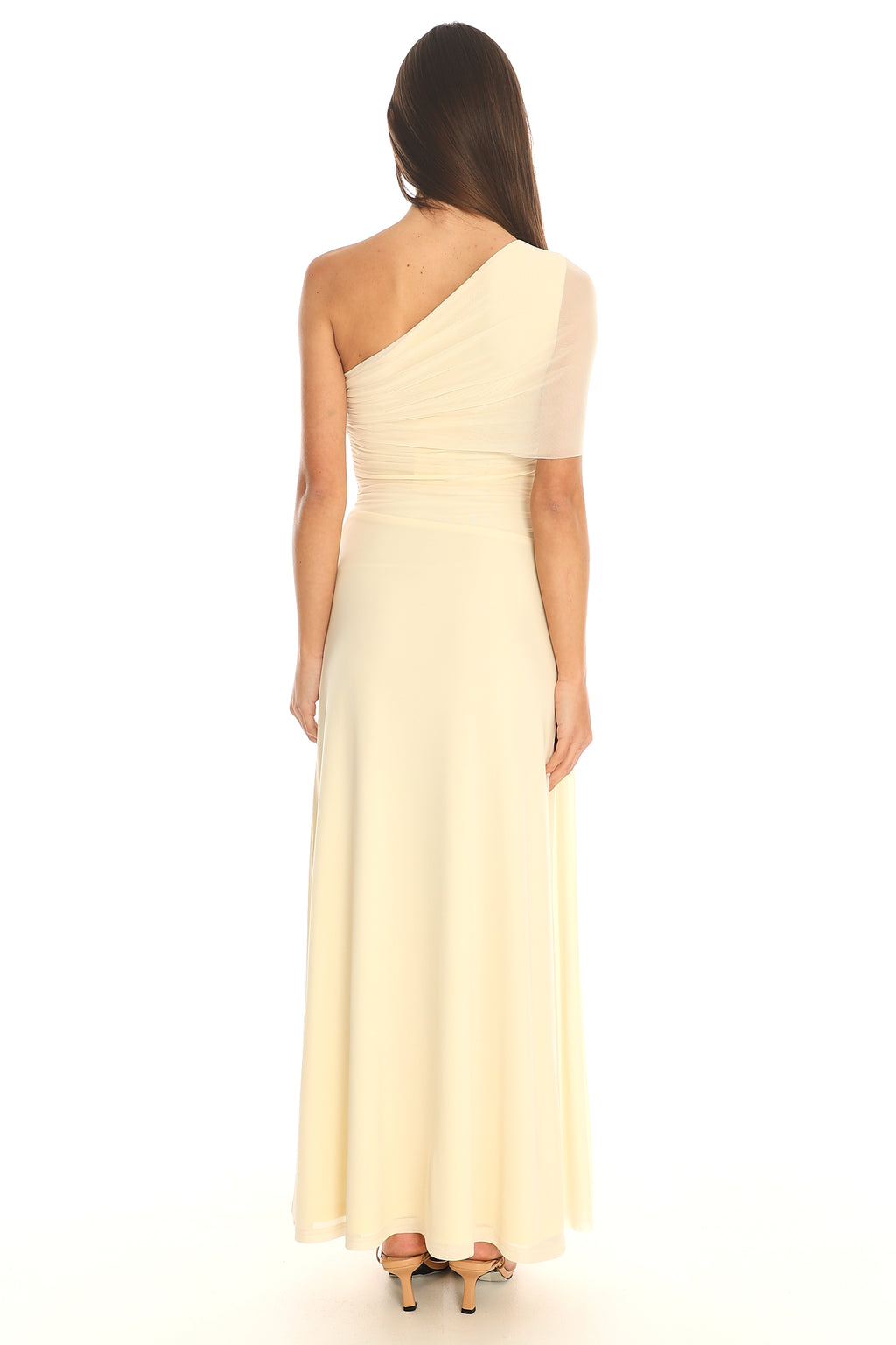 Tropical Bliss One-Shoulder Maxi Dress Butter